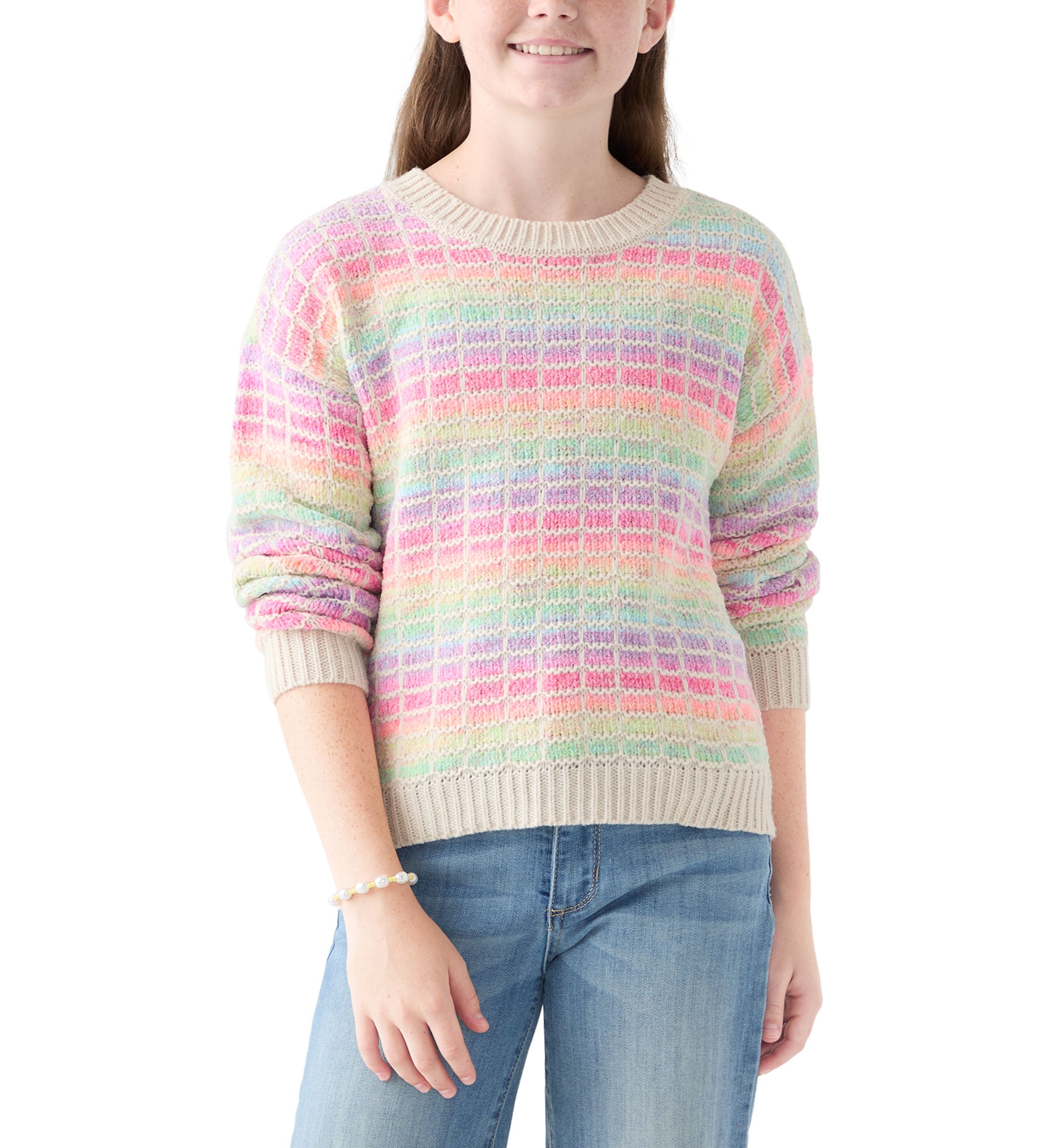 Girls 7-16 Ombré Stripe Sweater