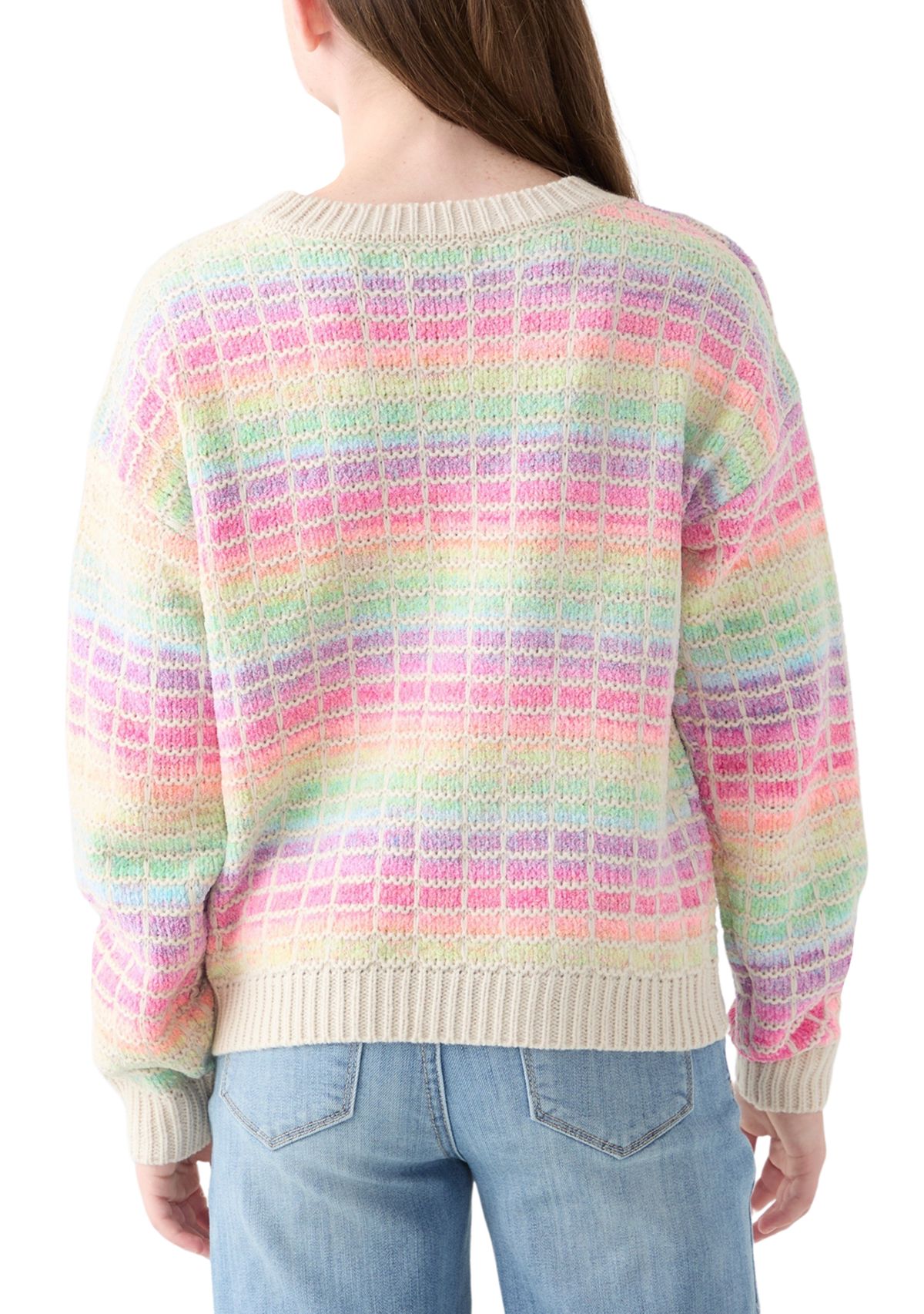 Girls 7-16 Ombré Stripe Sweater