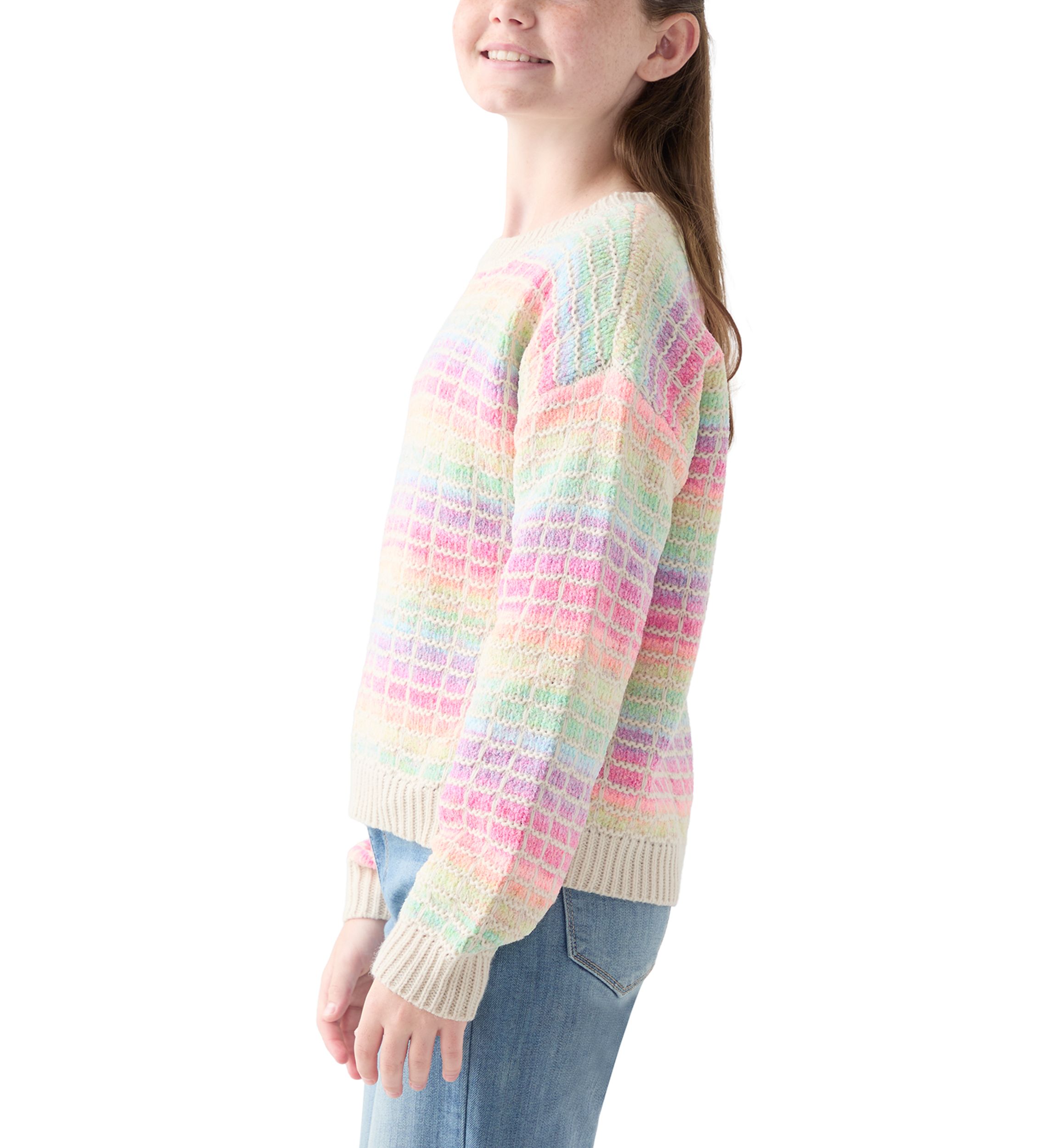 Girls 7-16 Ombré Stripe Sweater