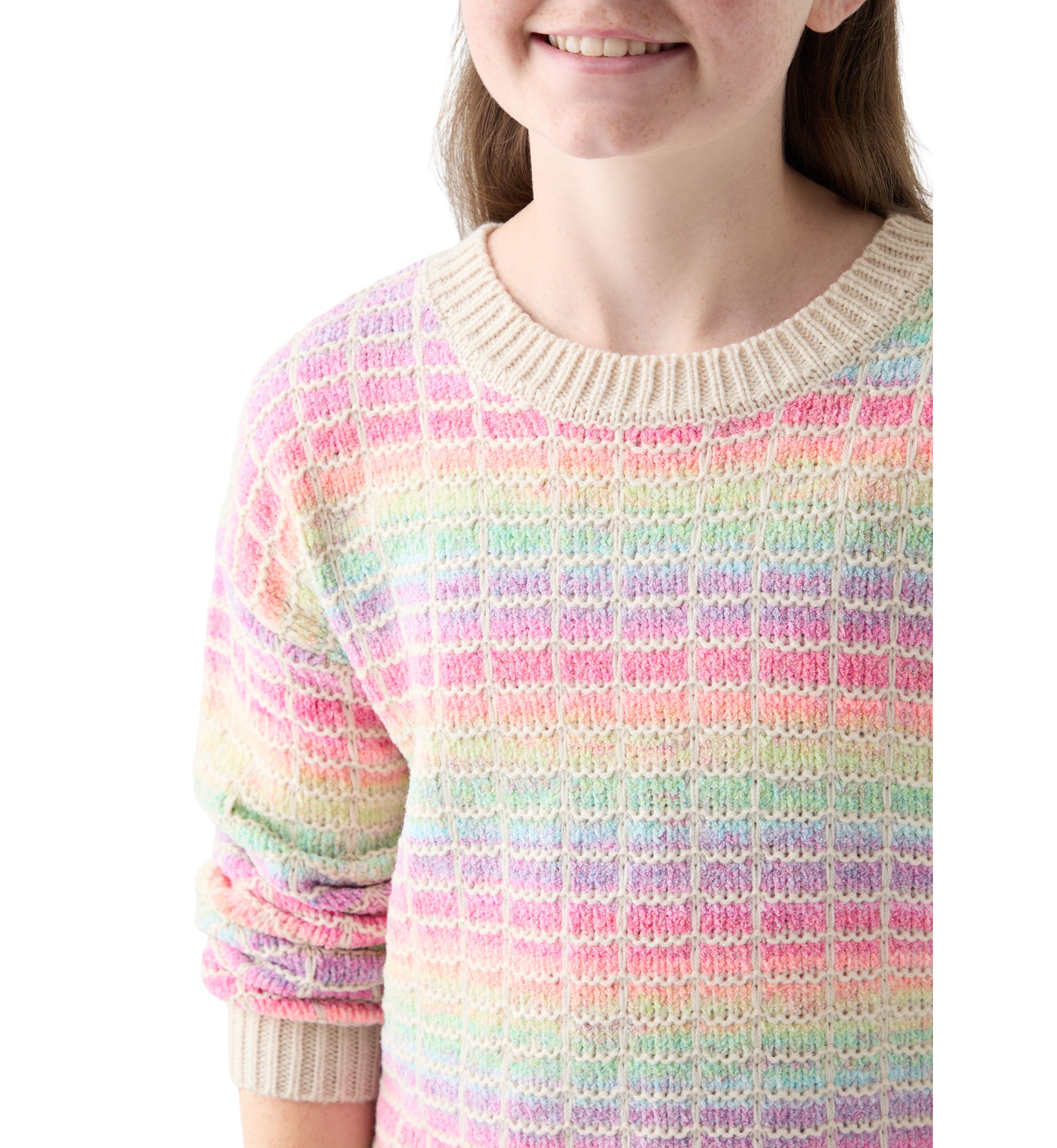 Girls 7-16 Ombré Stripe Sweater