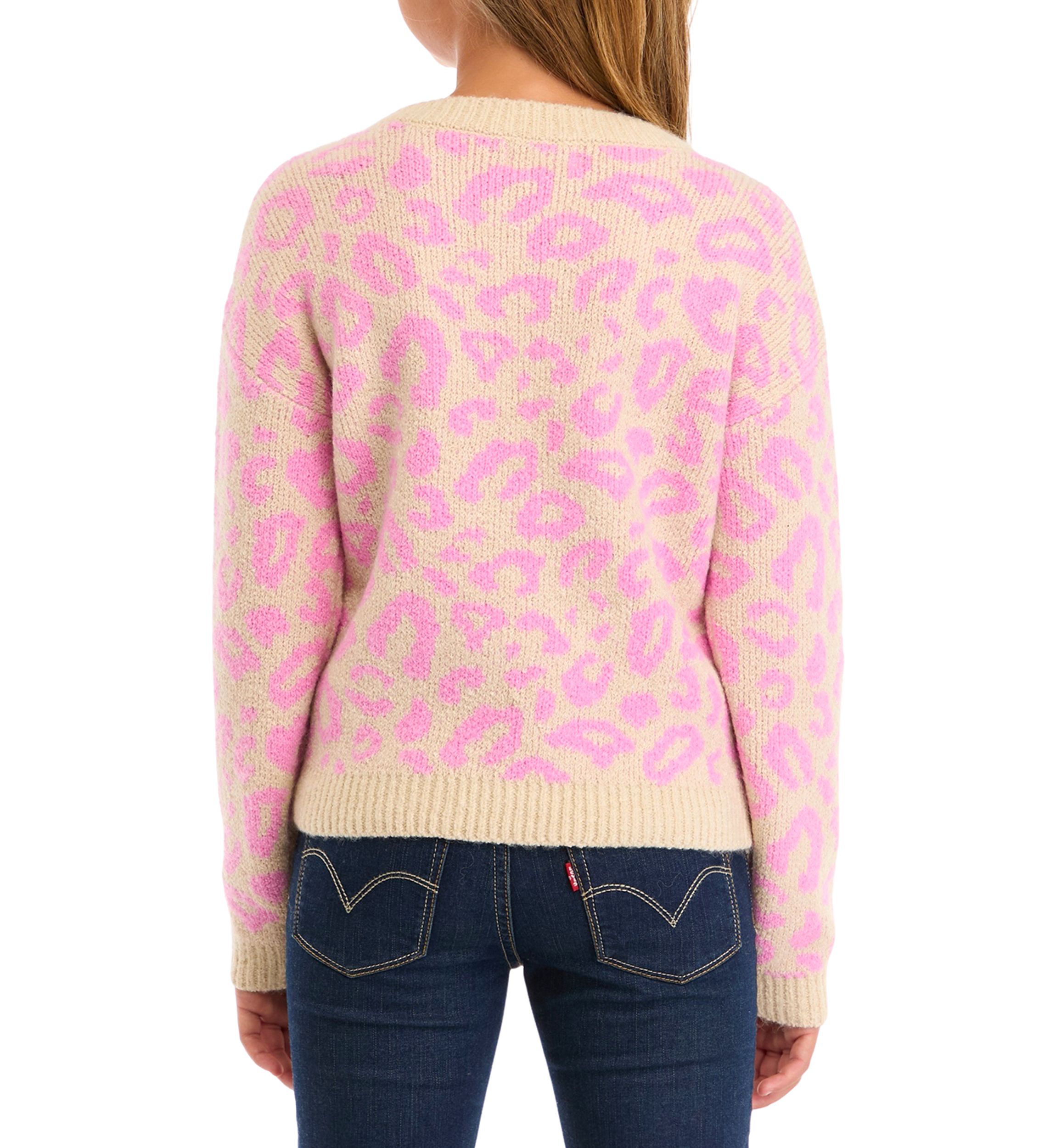 Girls 7-16 Printed Sweater