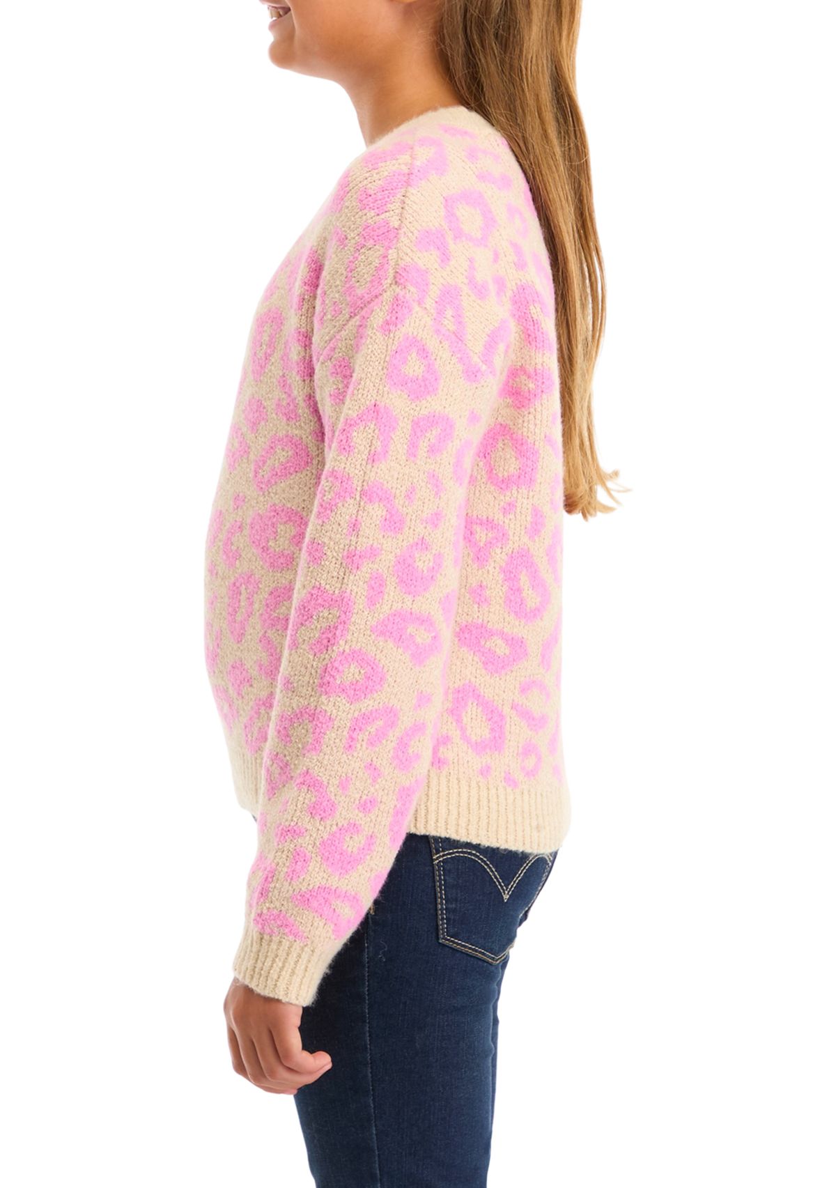 Girls 7-16 Printed Sweater