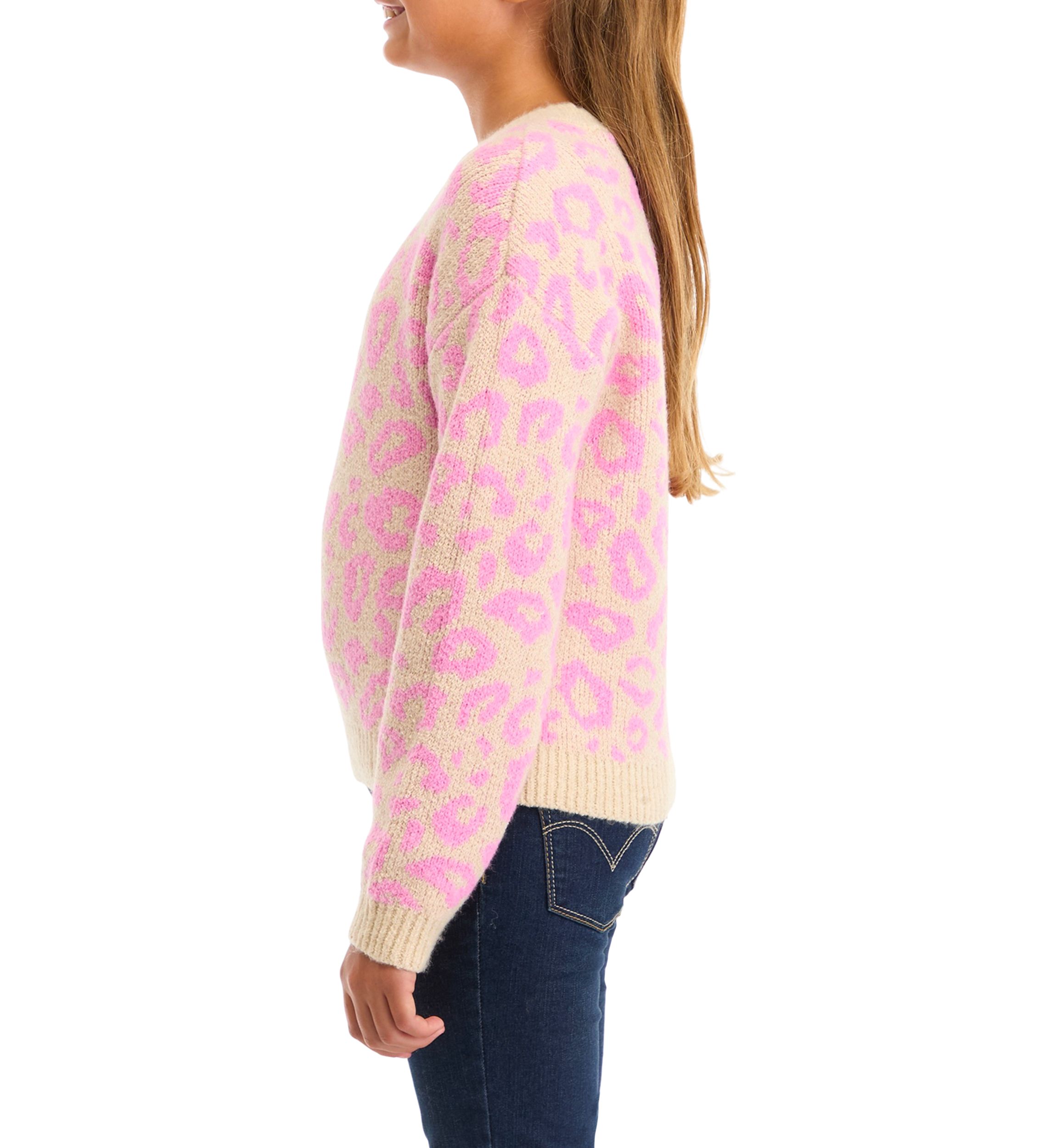 Girls 7-16 Printed Sweater