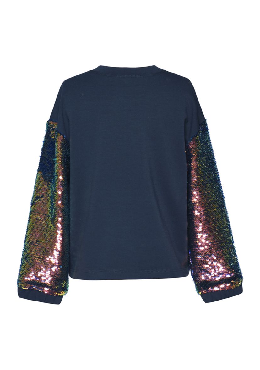 Girls 7-16 Sequin Sleeve Sweatshirt 