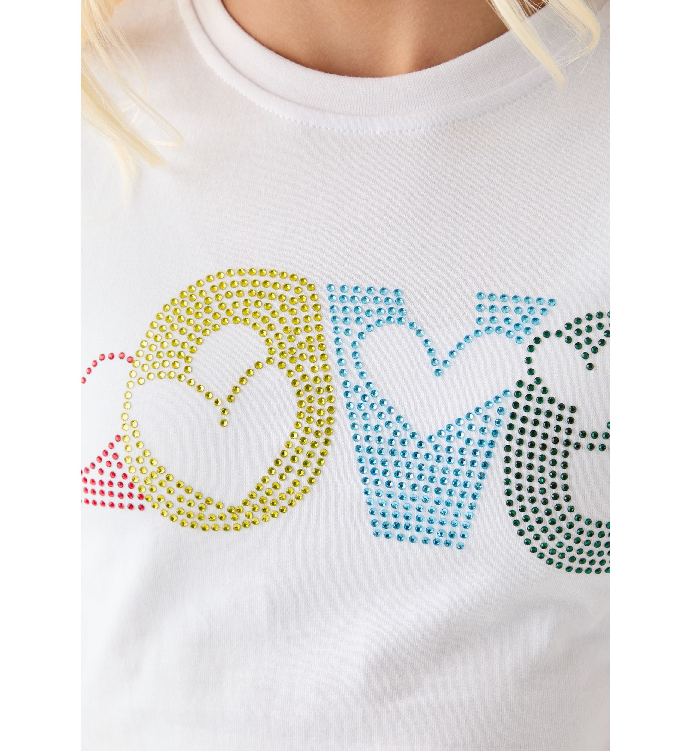 Girls 7-16 Bubble Love Stones Shirt