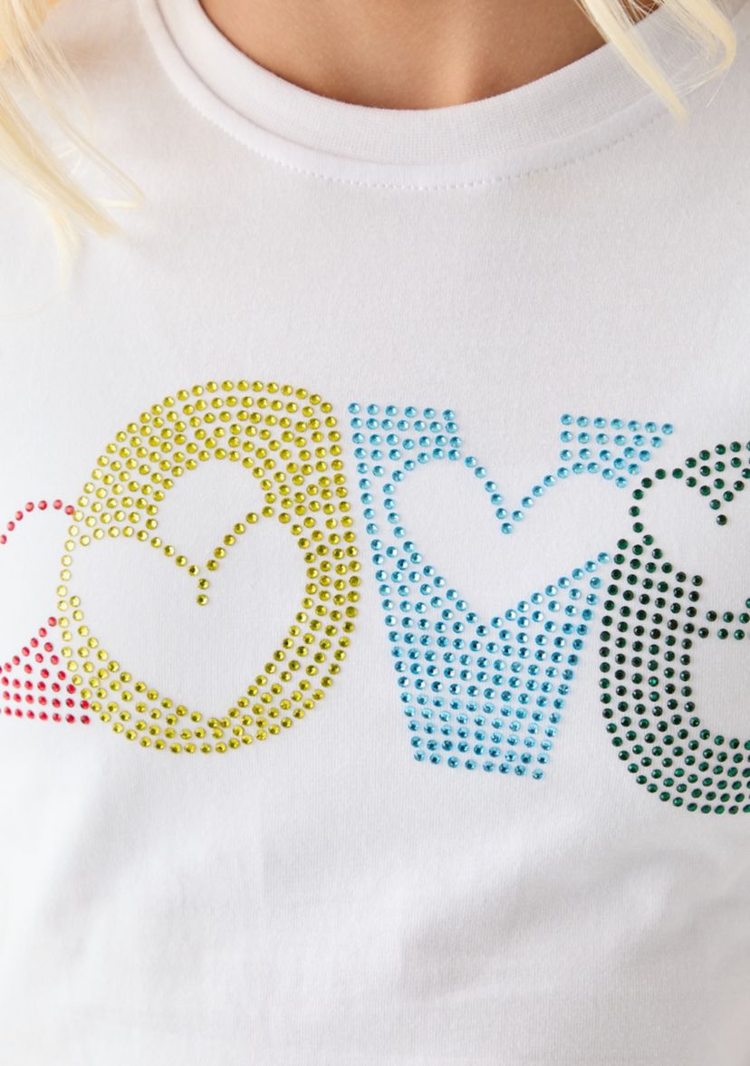 Girls 7-16 Bubble Love Stones Shirt