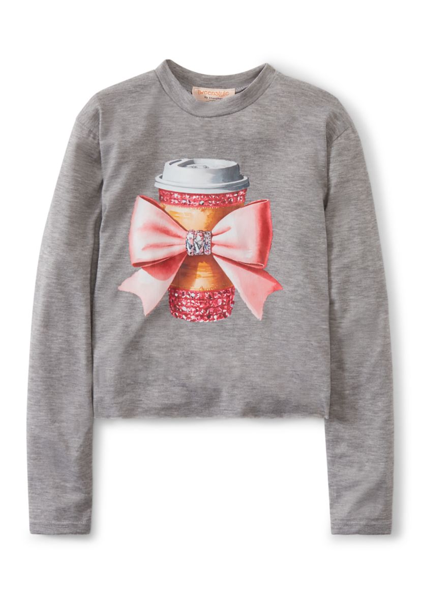 Girls 7-16 Glam Coffee Graphic T-Shirt 
