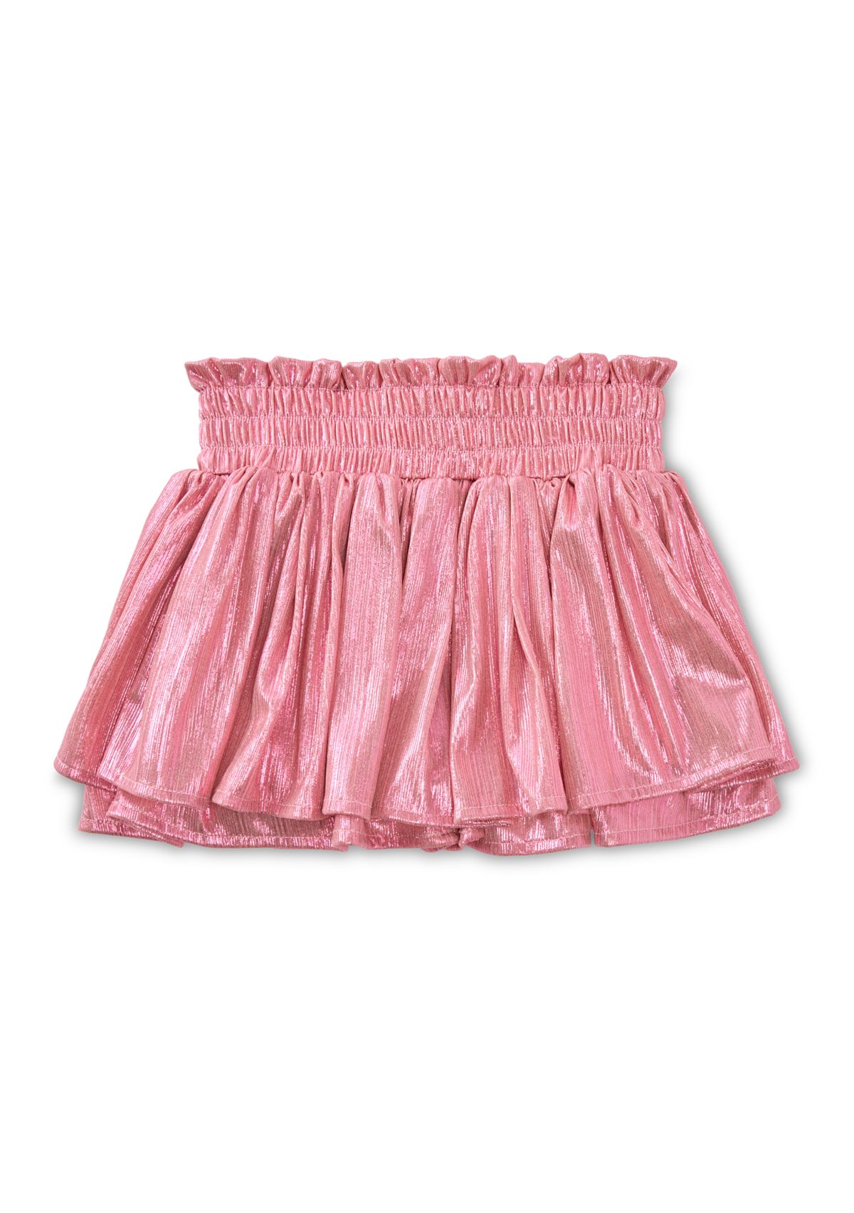Girls 7-16 Plissé Shine Skort 