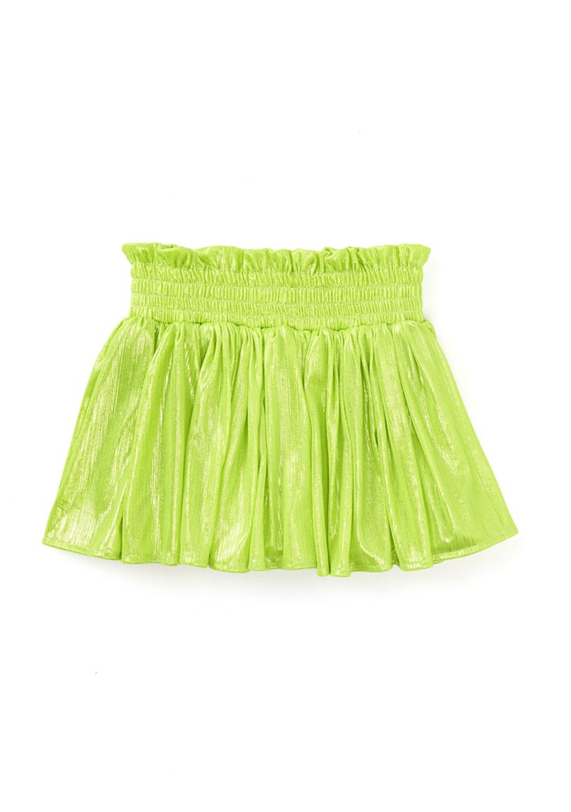 Girls 7-16 Plisse Shine Skort