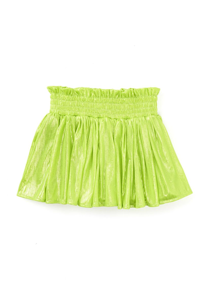 Girls 7-16 Plisse Shine Skort