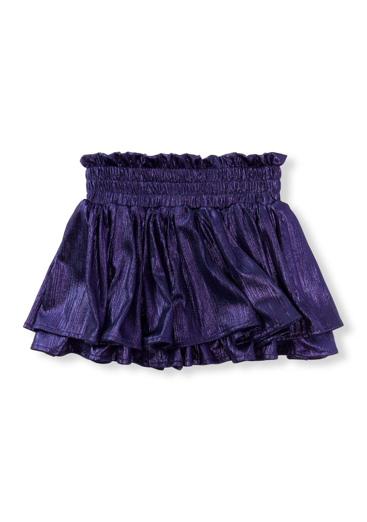 Girls 7-16 Plissé Shine Skort 