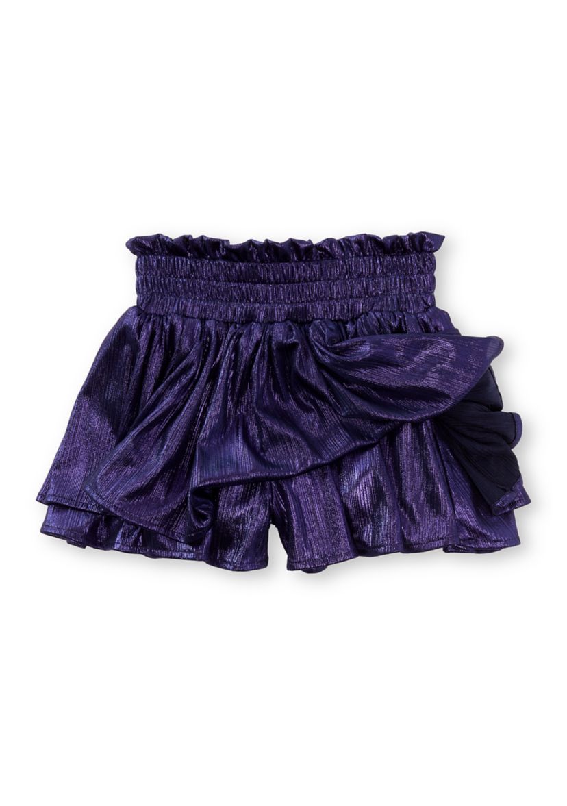 Girls 7-16 Plissé Shine Skort 