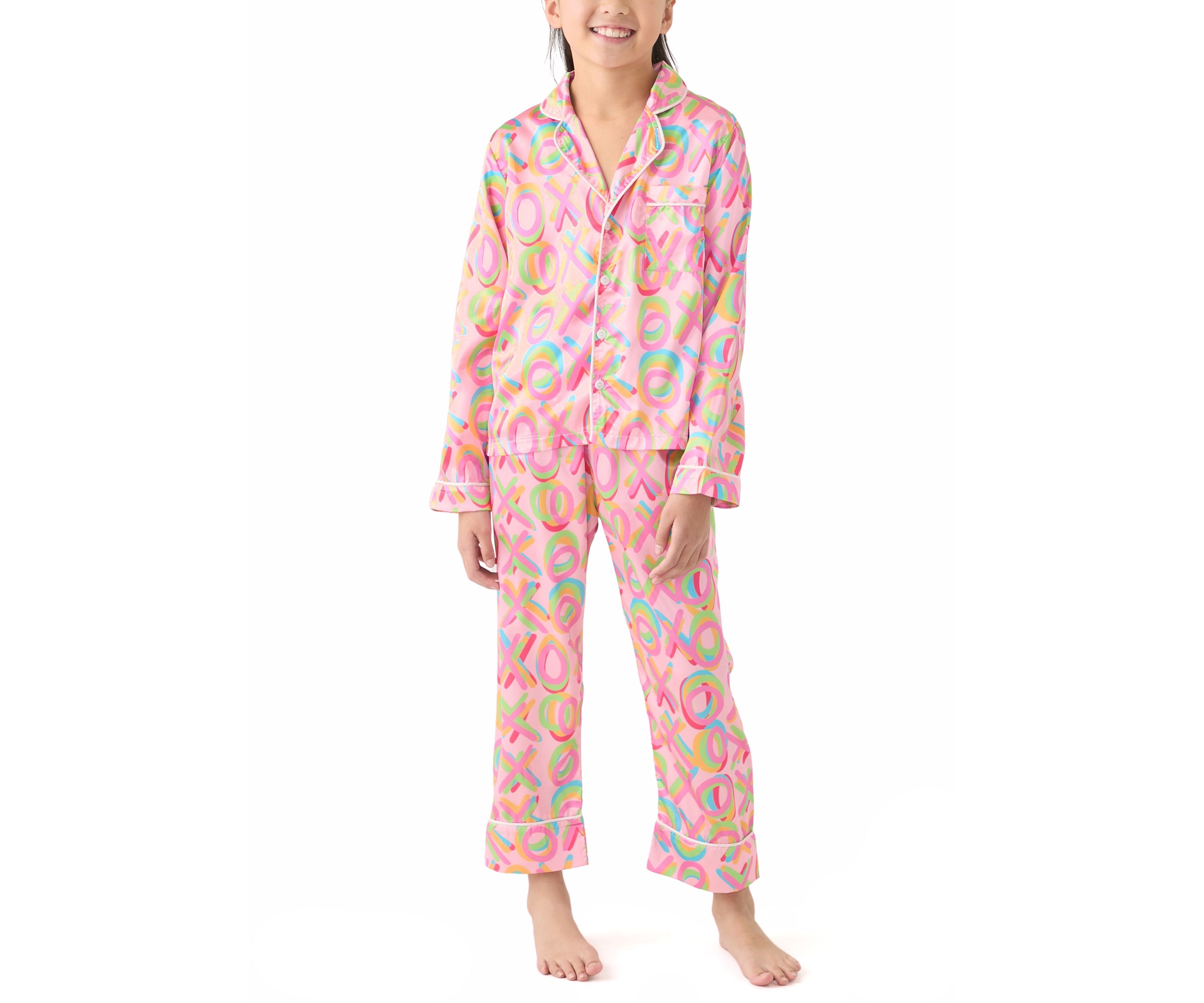 Girls 7-16 XO 2 Piece Pajama Set 