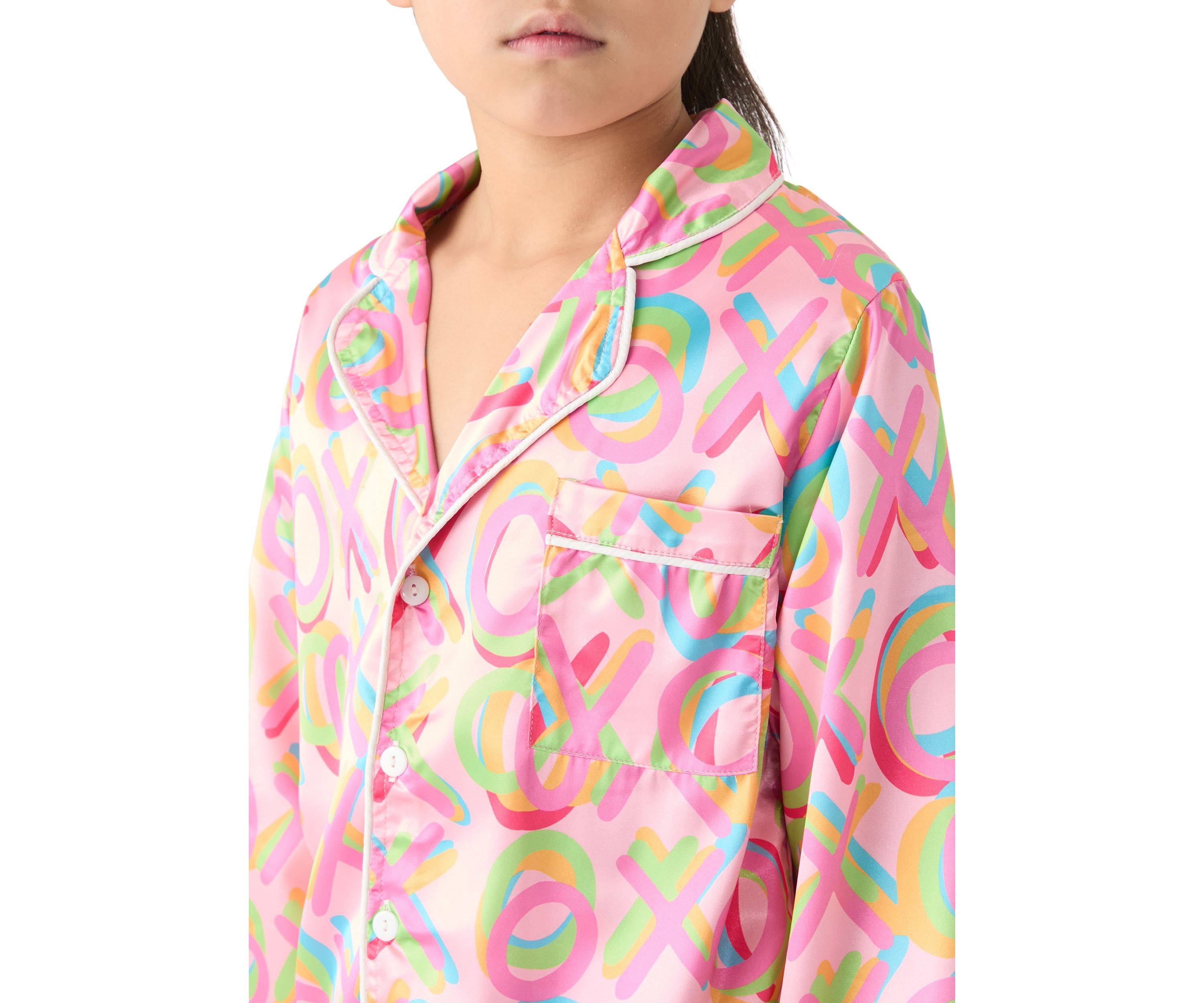 Girls 7-16 XO 2 Piece Pajama Set 