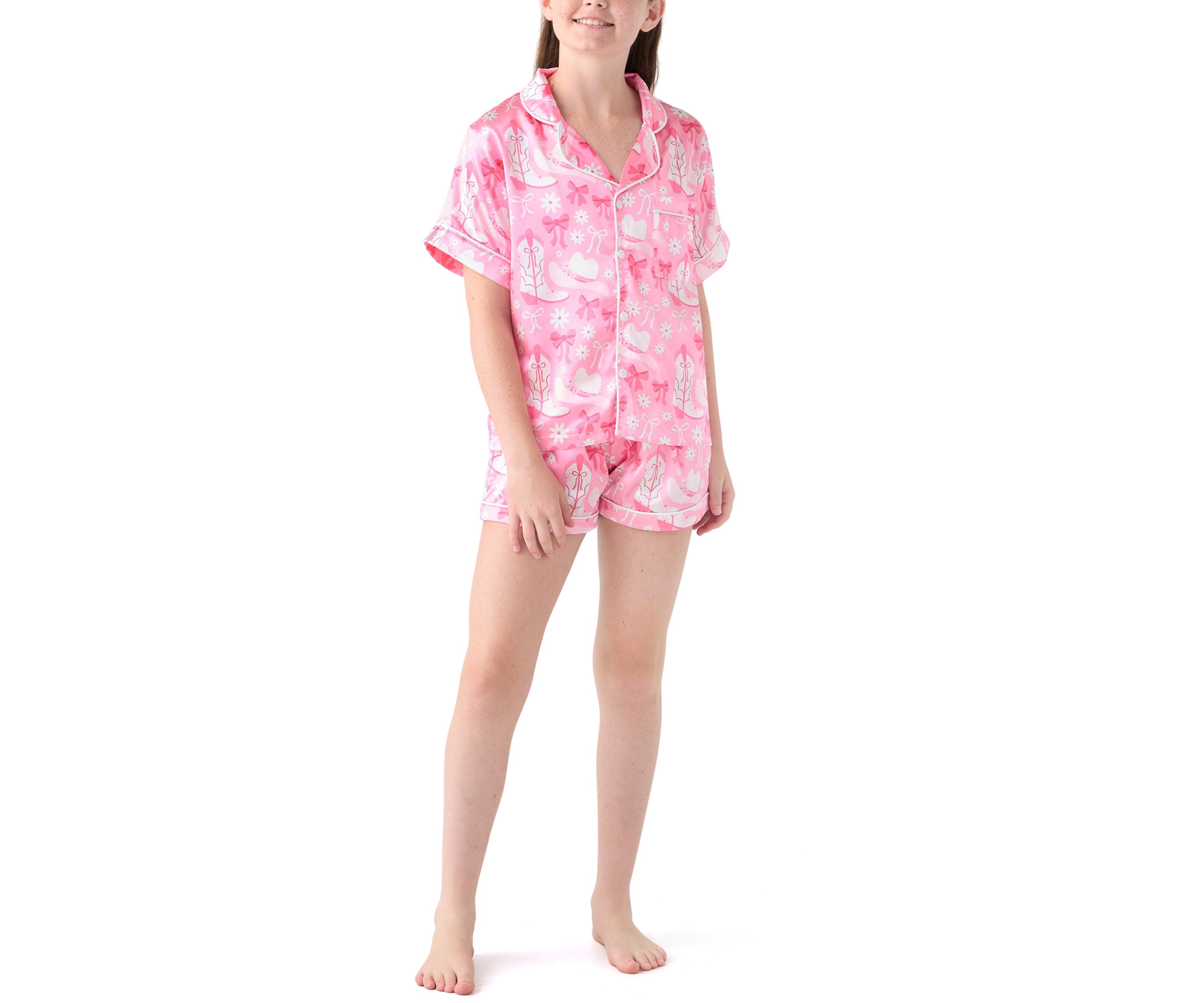 Girls 7-16 Cowgirl Printed Loungewear Set 