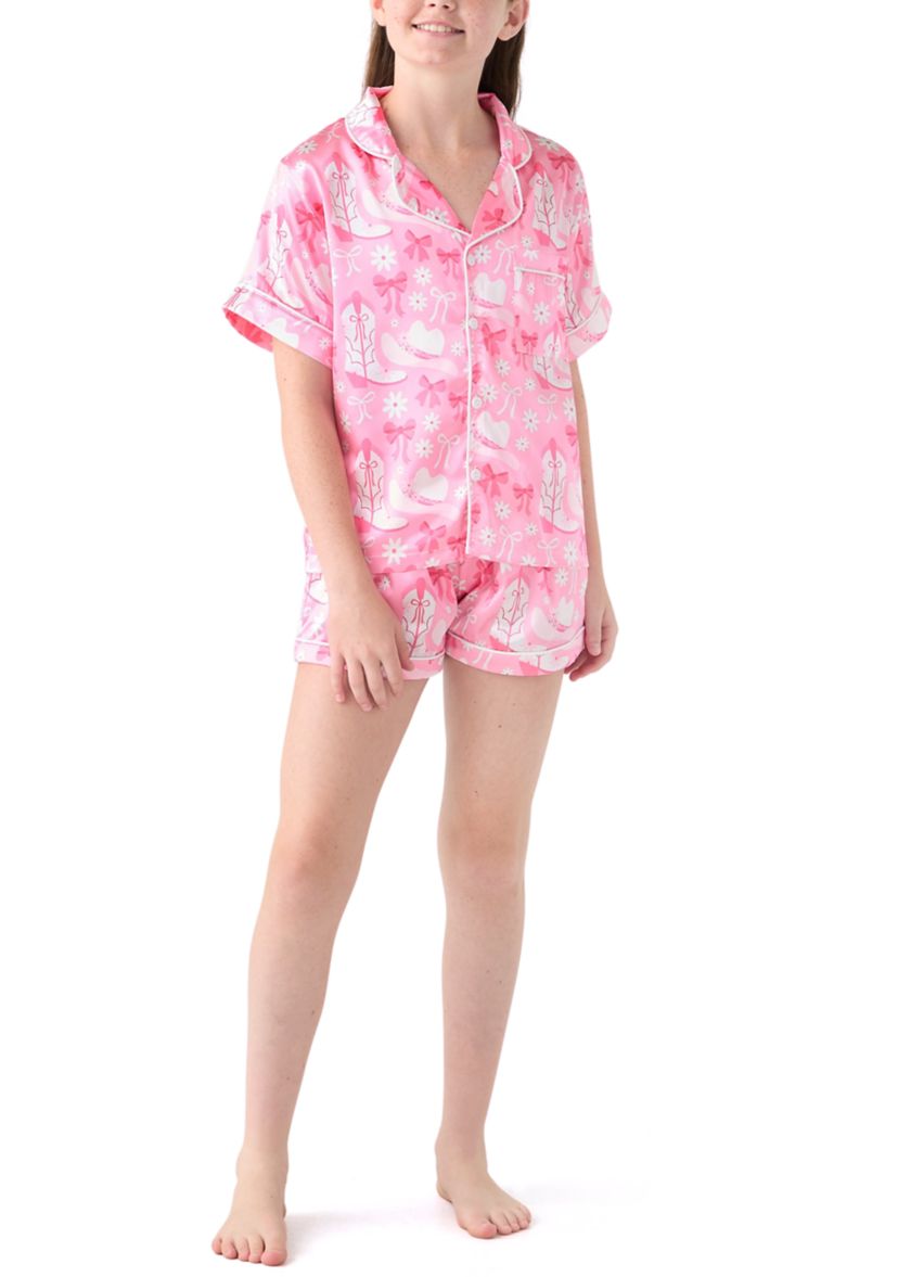 Girls 7-16 Cowgirl Printed Loungewear Set 