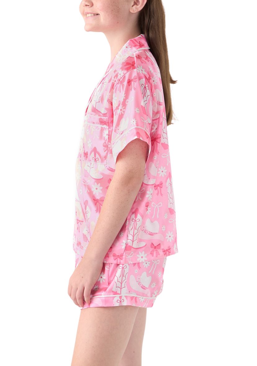 Girls 7-16 Cowgirl Printed Loungewear Set 