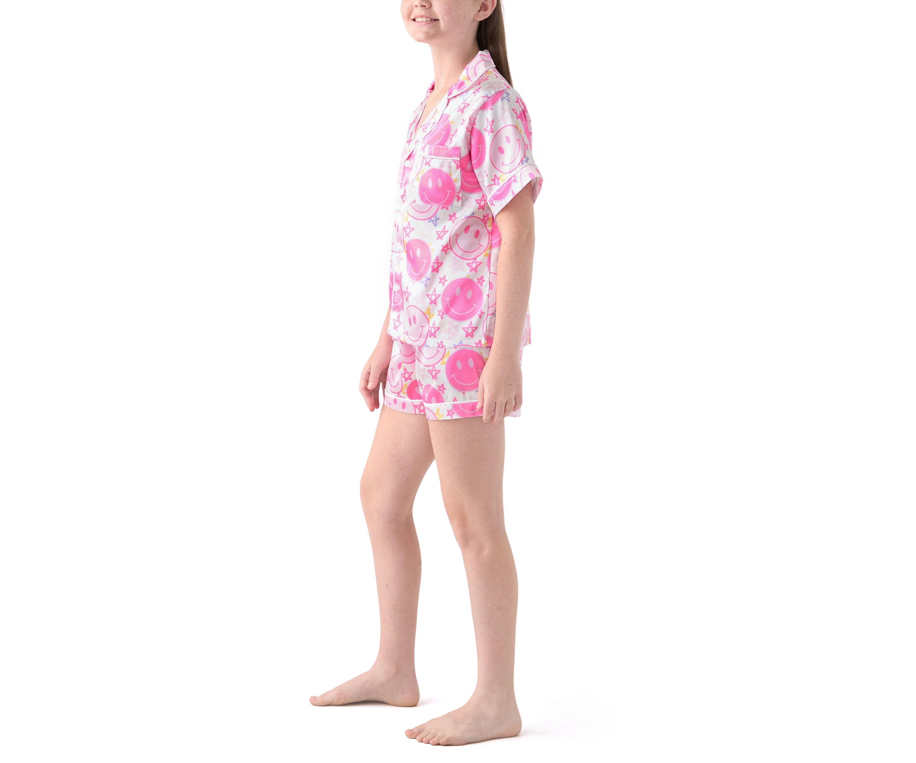 Girls 7-16 Smiley Face and Stars Lounge Set 
