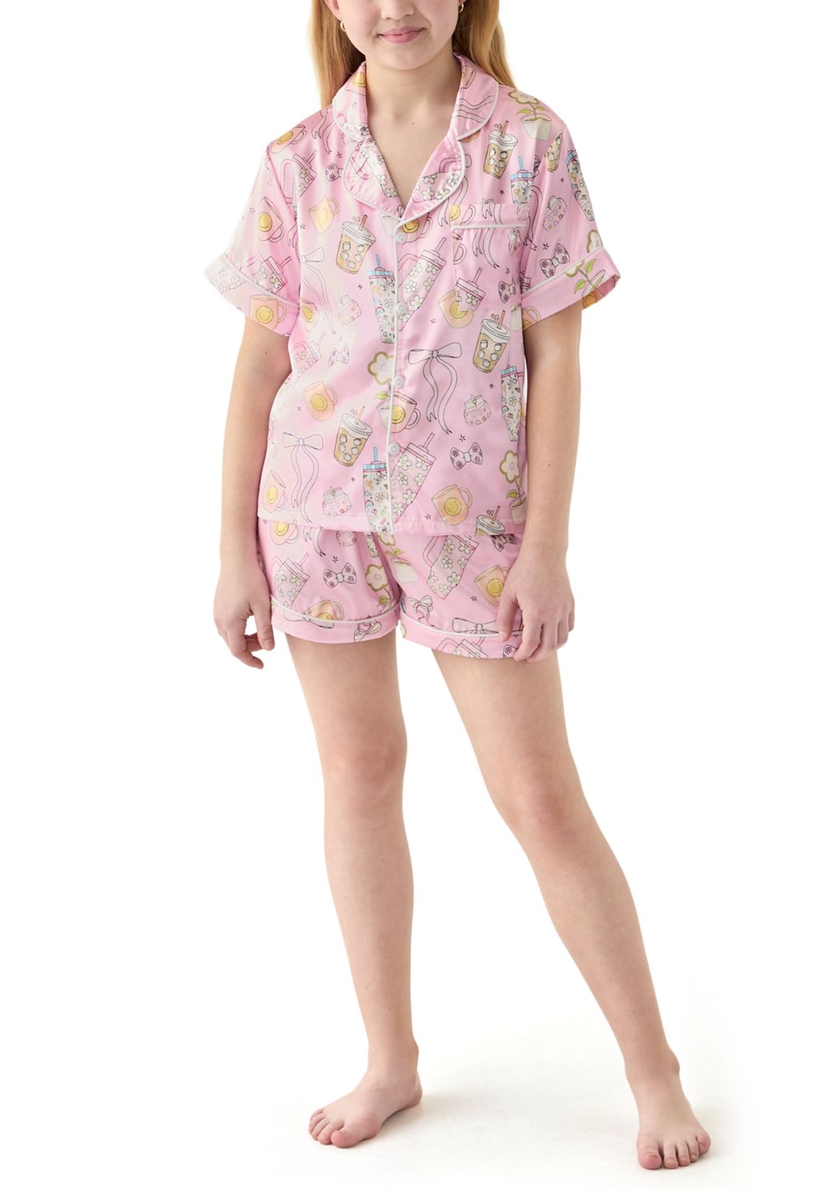 Girls 7-16 Spare Things 2 Piece Shorts Loungewear Set