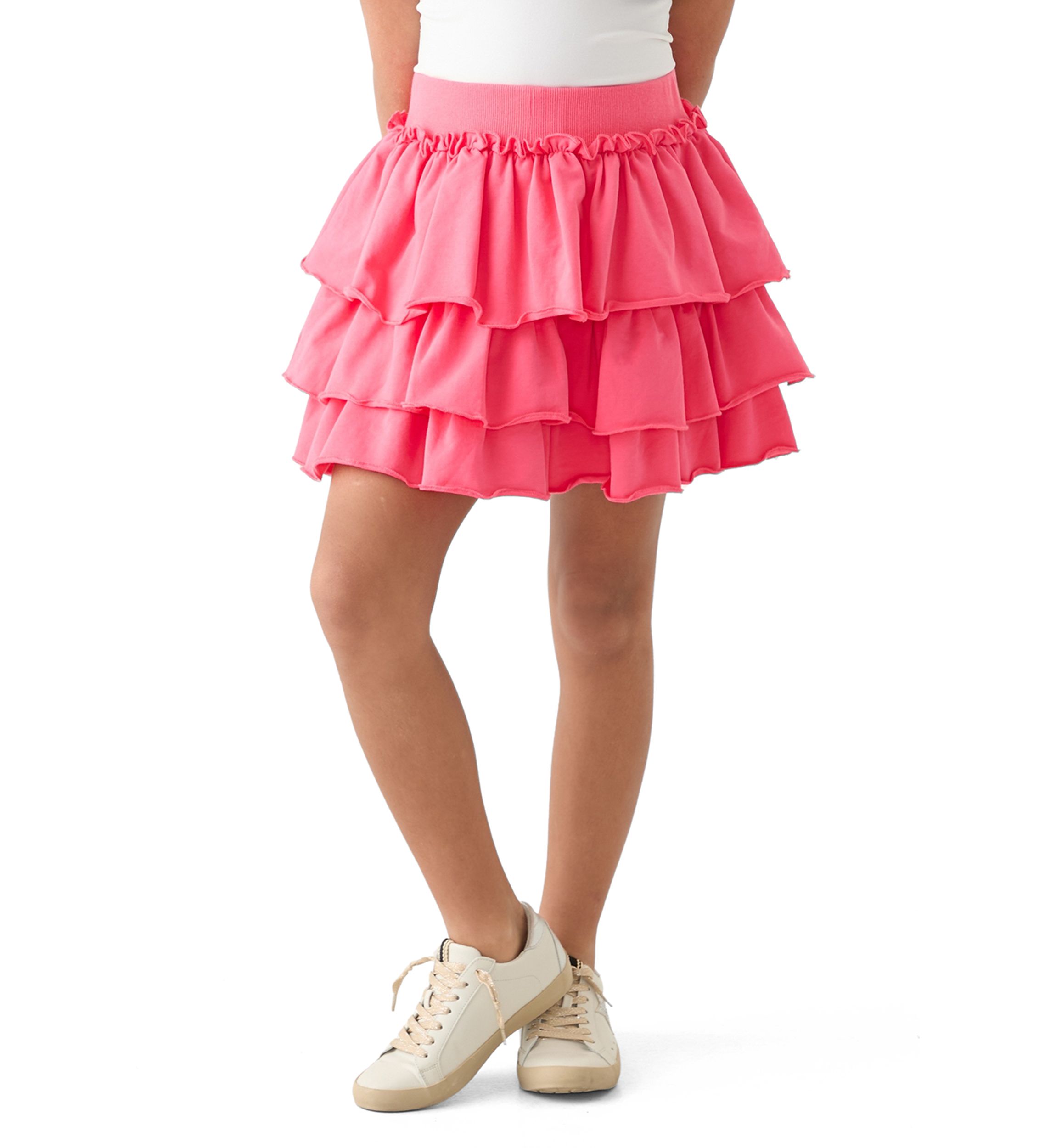 Girls 7-16 Ruffle Tiered Layer Skirt