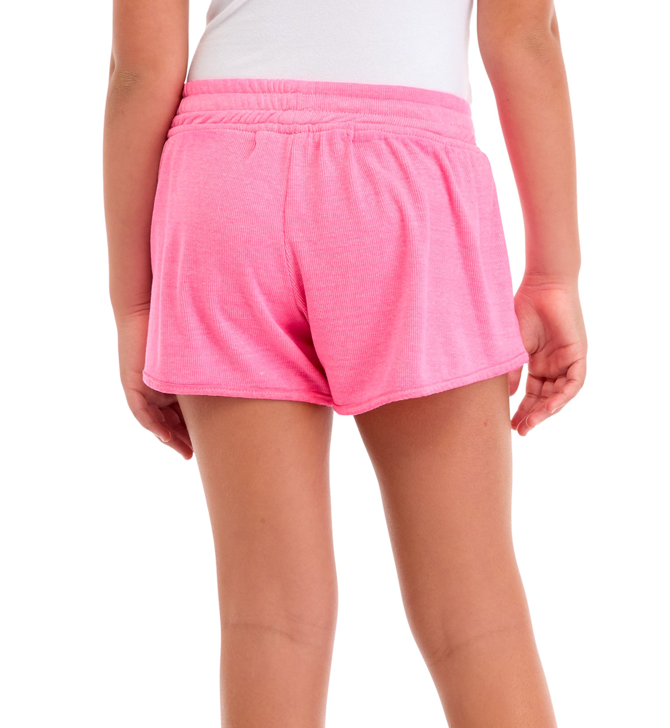 Girls 7-16 Ribbed Soft Shorts