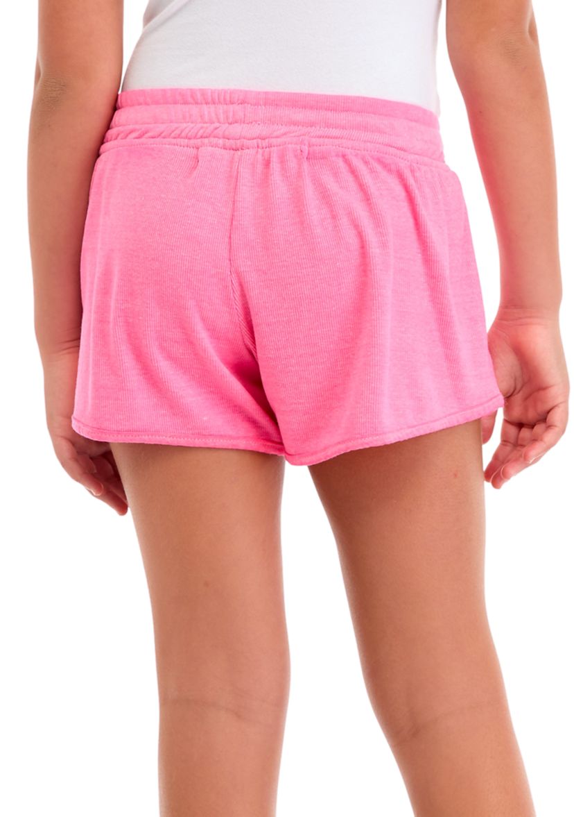 Girls 7-16 Ribbed Soft Shorts