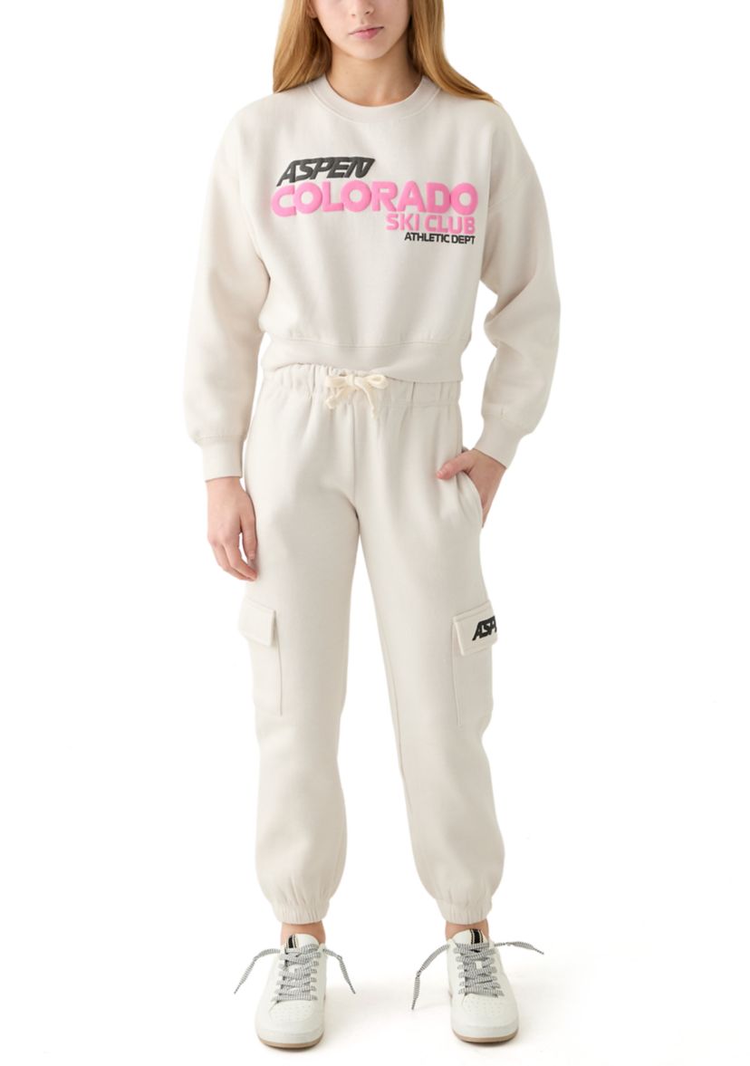 Girls 7-16 Colorado Ski Club Crew Neck Pullover