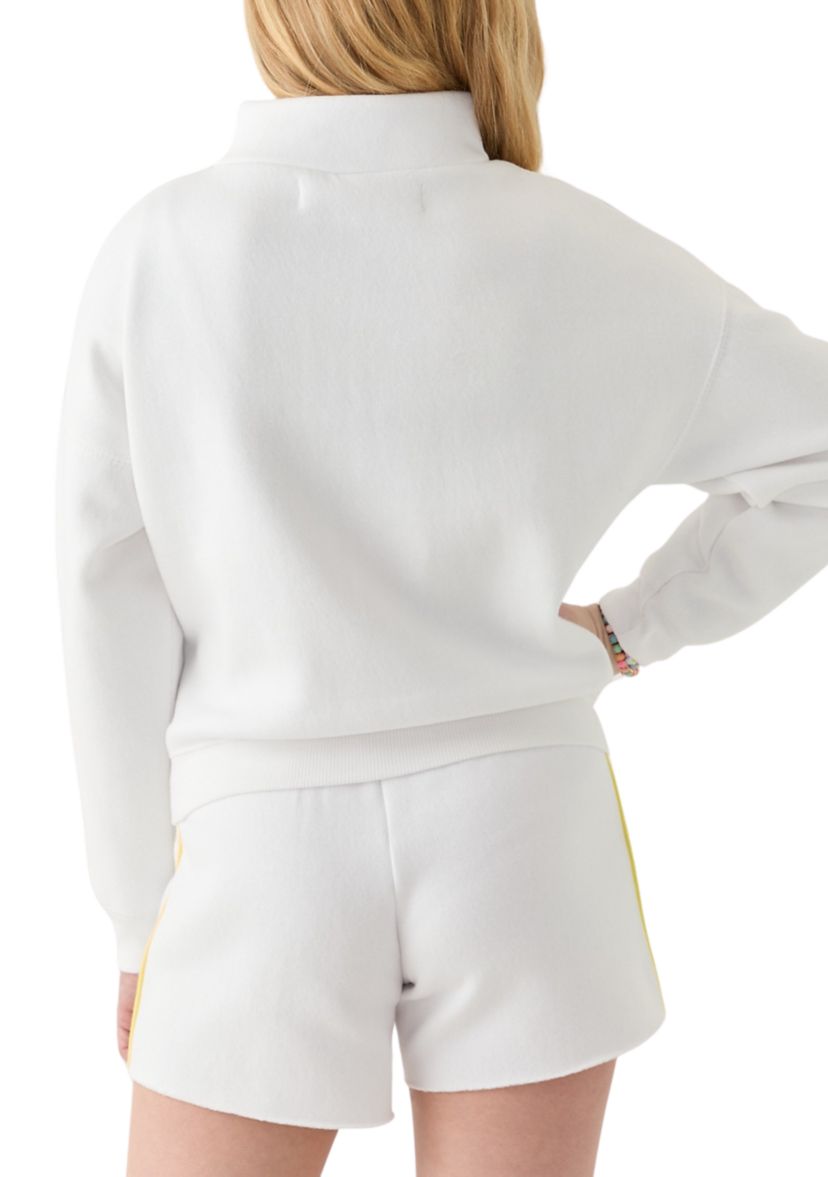 Girls 7-16 Destination 1/4 Zip Pullover Sweatshirt