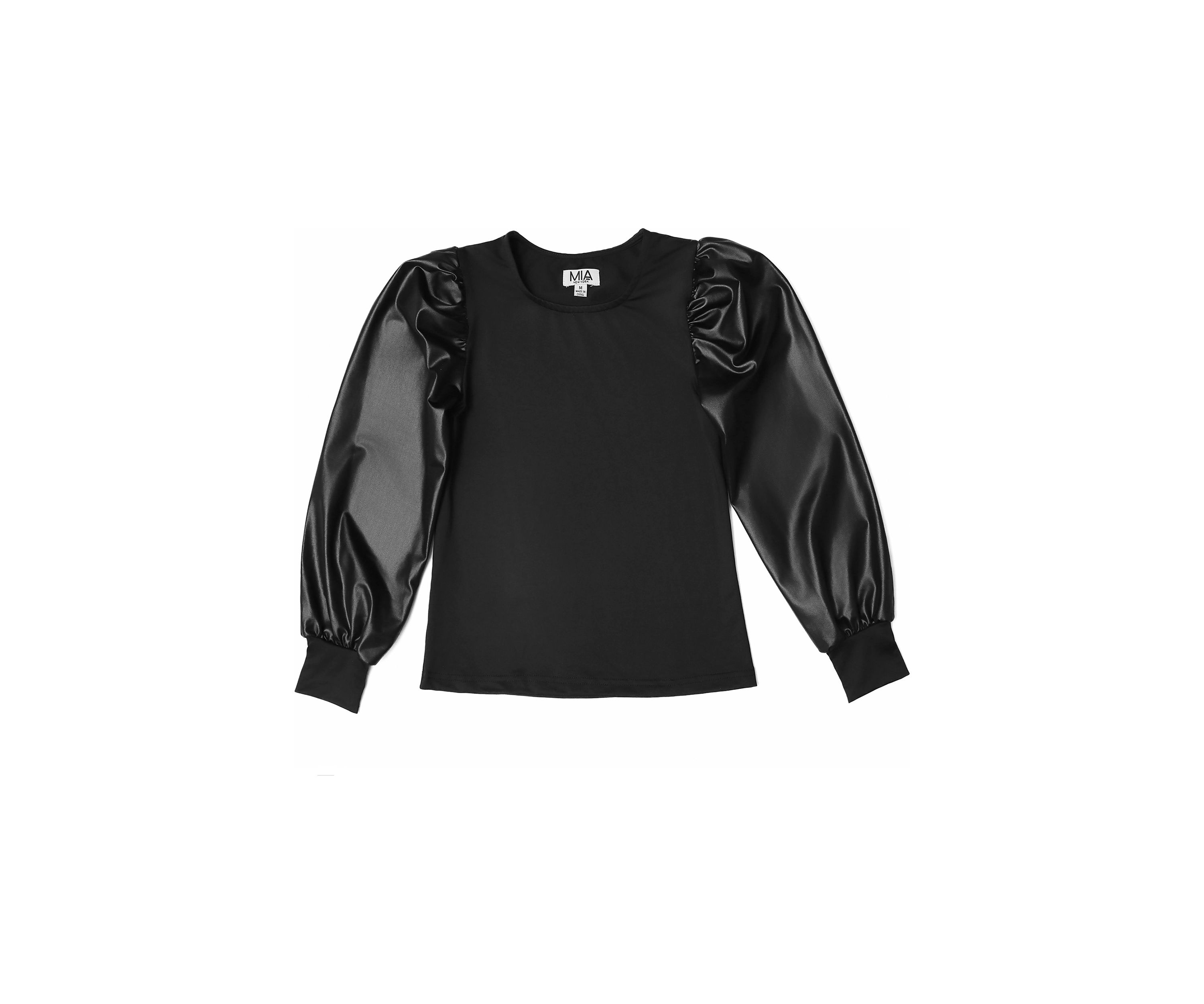 Girls 7-16 Metallic Long Sleeve Top