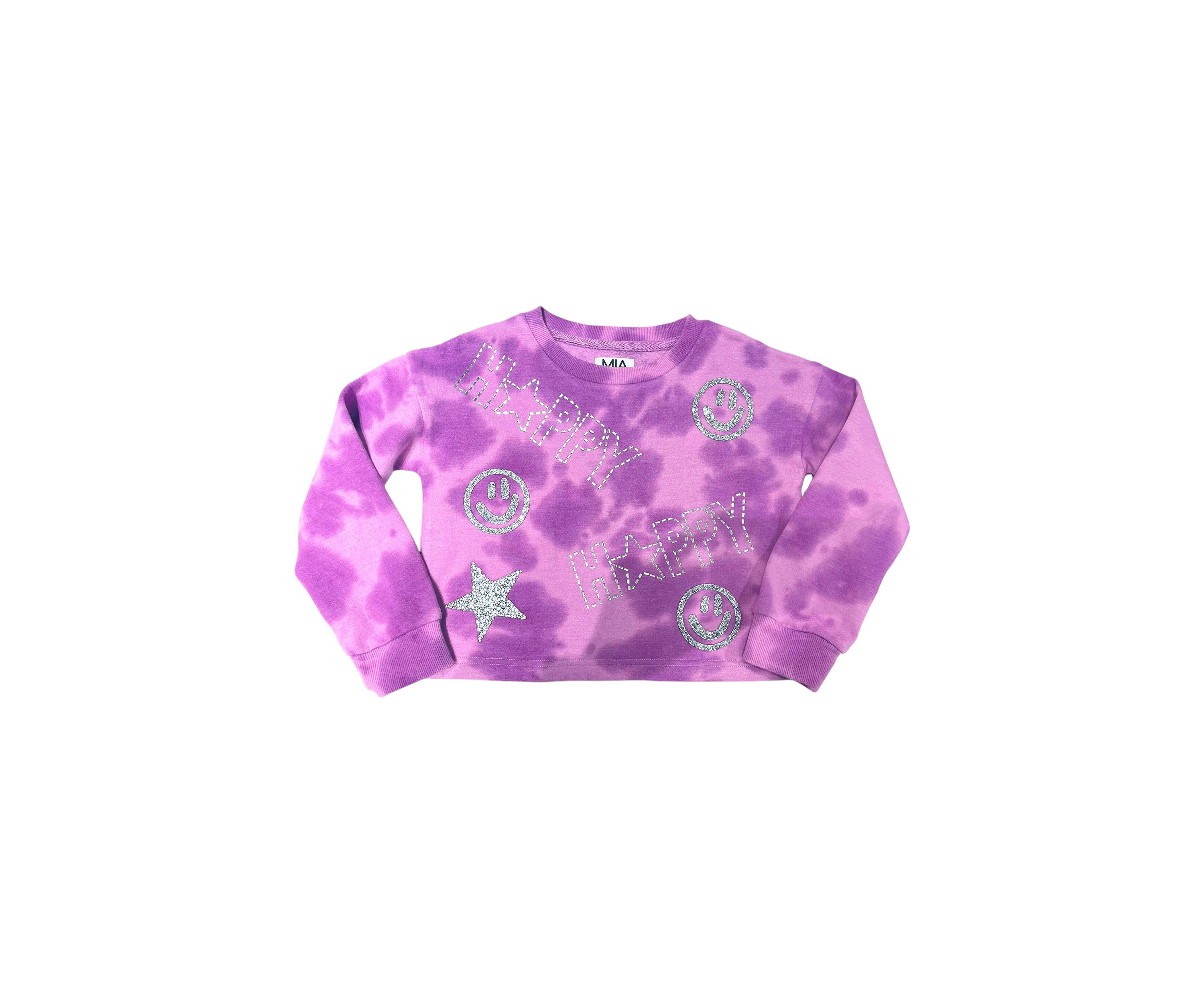 Girls 7-16 Acid Wash Icon Printed Shirt