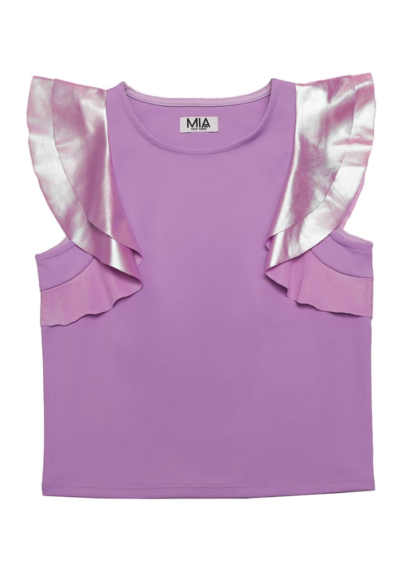 Girls 7-16 Flutter Sleeve Top