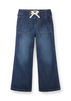 Crown & Ivy Girls 4-6x Drawstring Wide Leg Pants