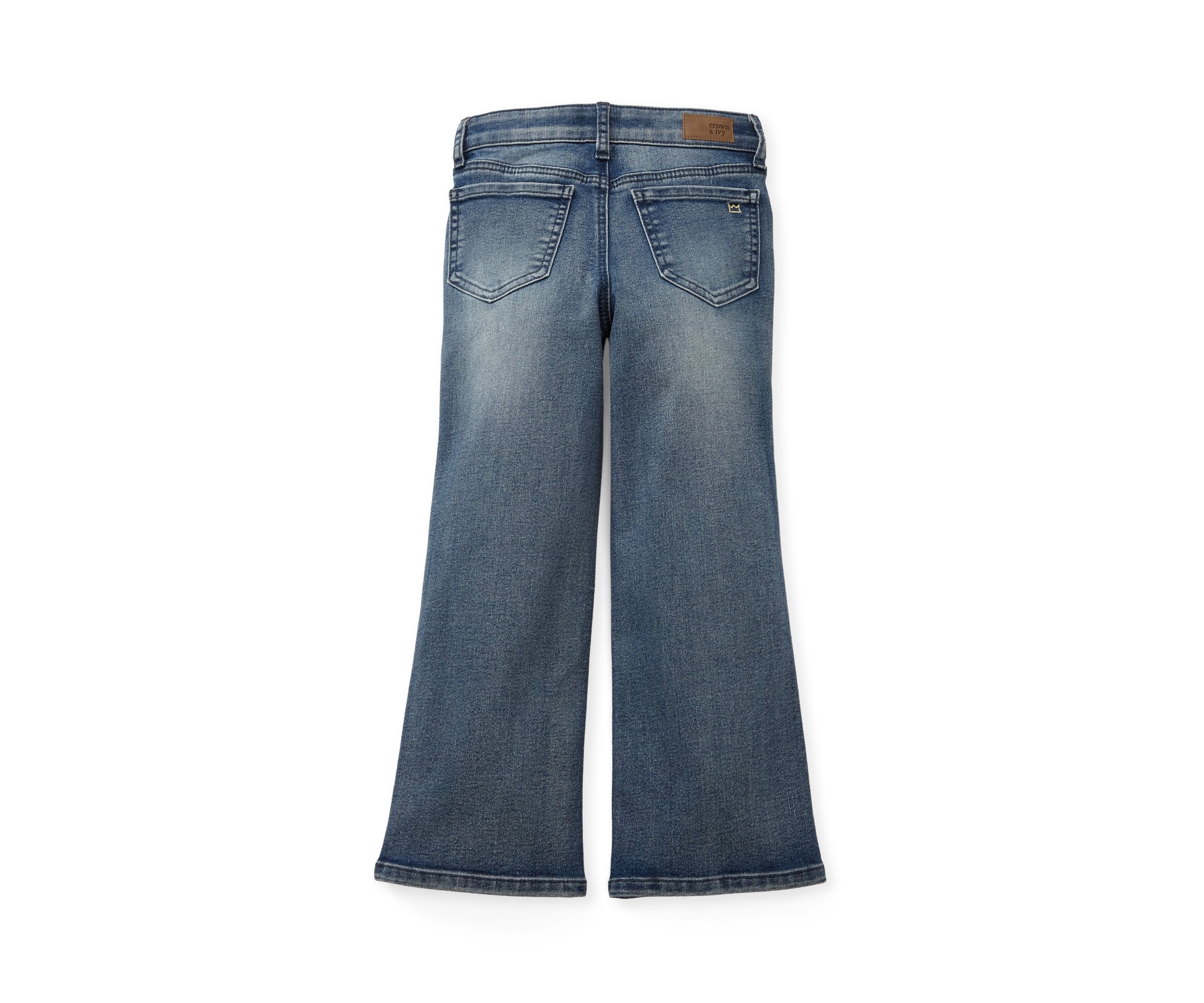 Girls 4-6x Denim Wide Leg Jeans 