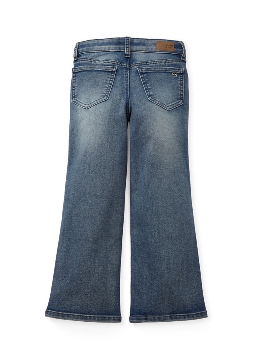 Girls 4-6x Denim Wide Leg Jeans 