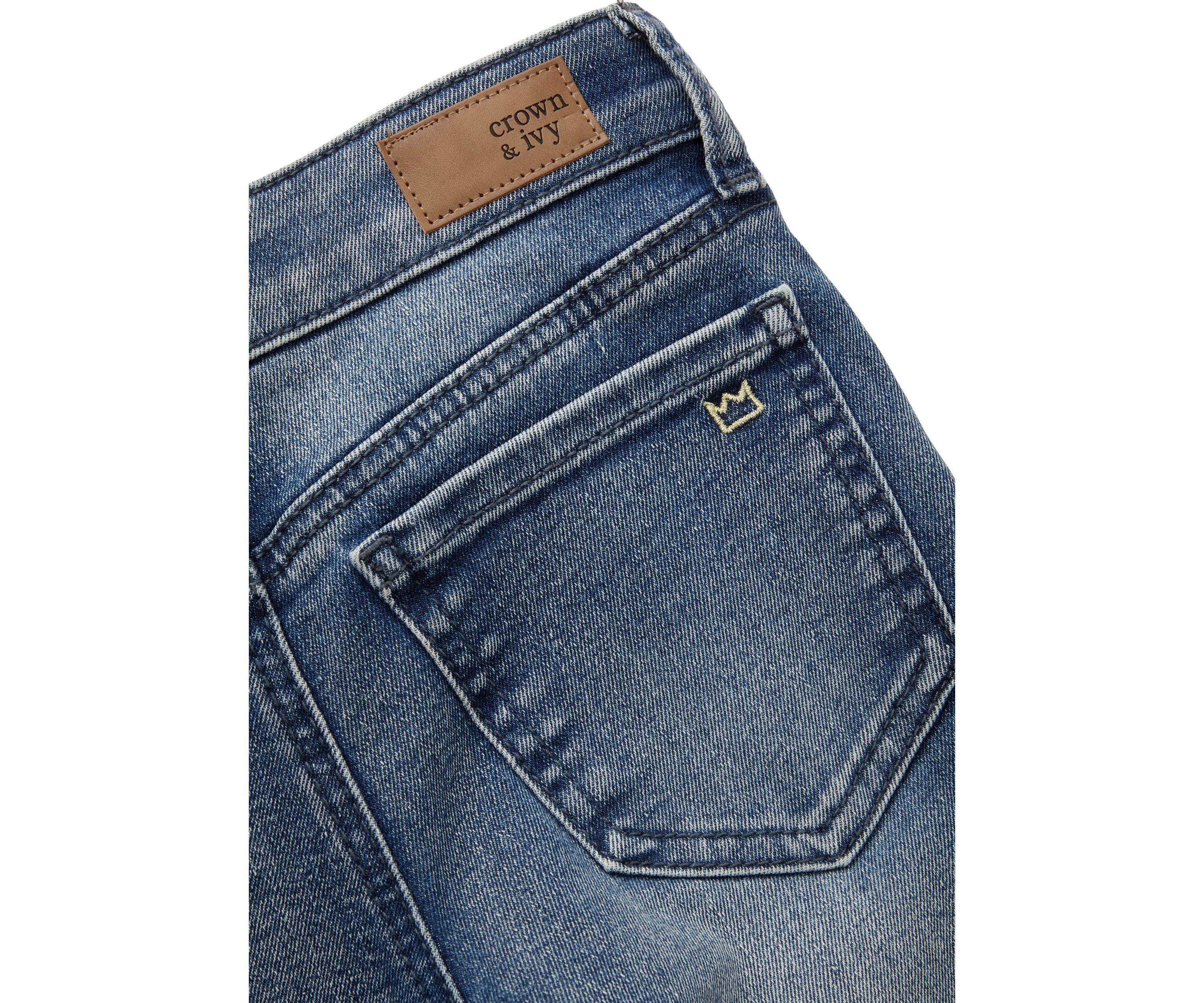 Girls 4-6x Denim Wide Leg Jeans 