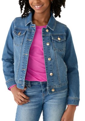 Crown & Ivy Girls 7-16 Denim Jacket, Large