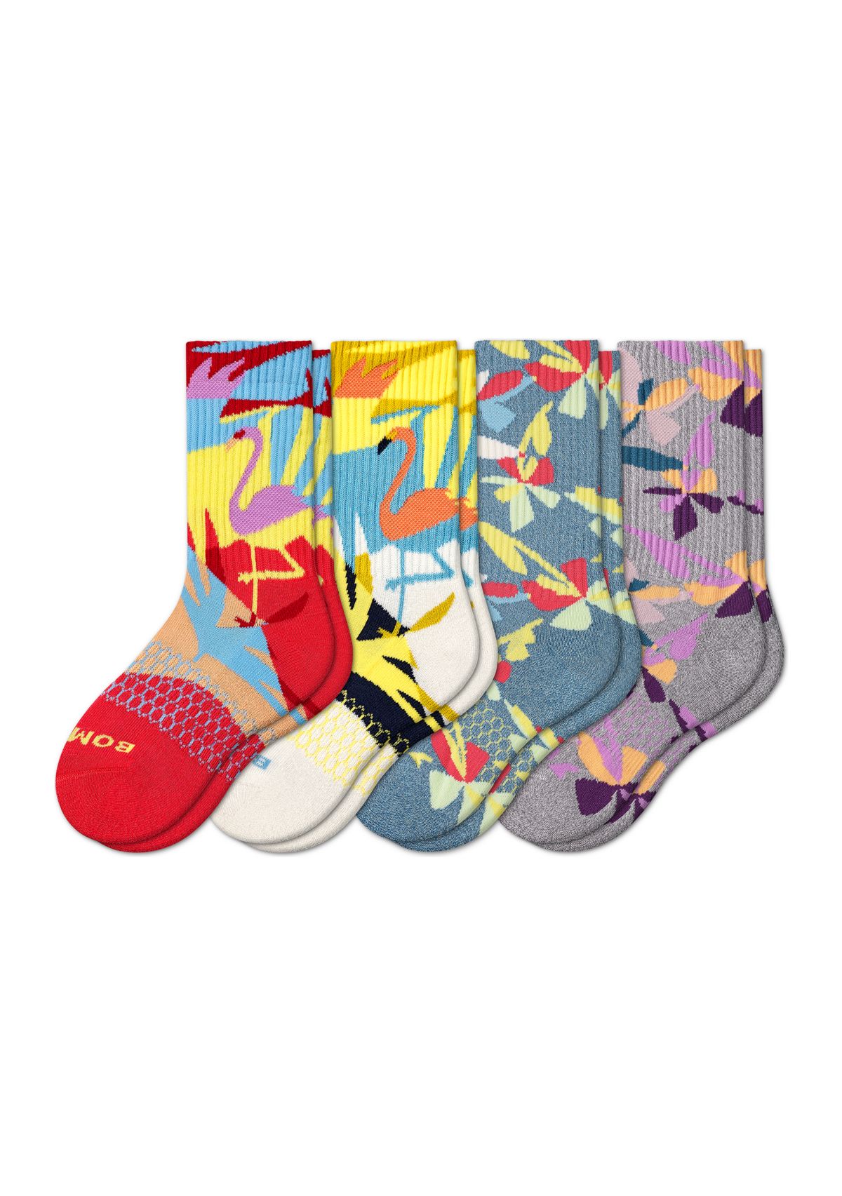 Youth Spring Fling Calf Socks - 4 Pack