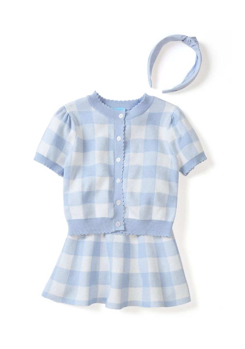 Girls 4-6x Gingham Skort Set