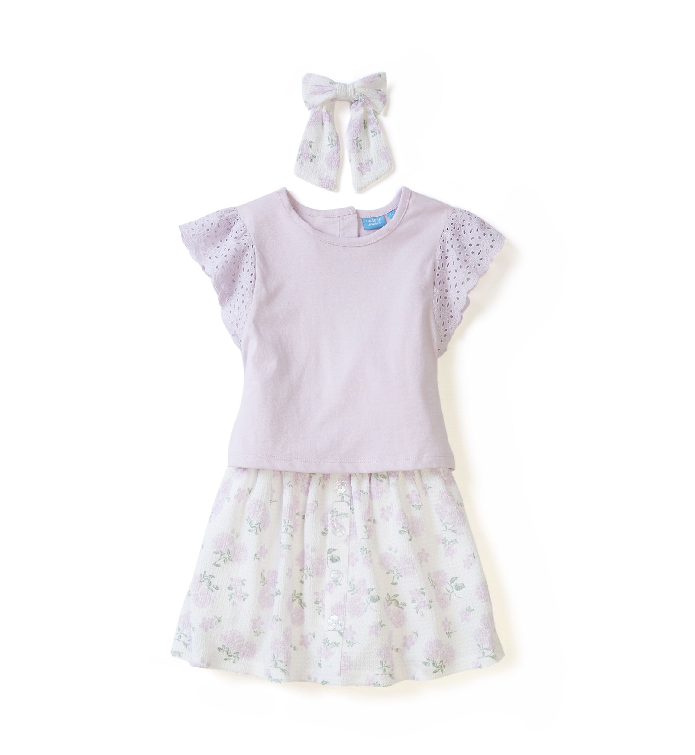 Girls 4-6x Floral Skort Set