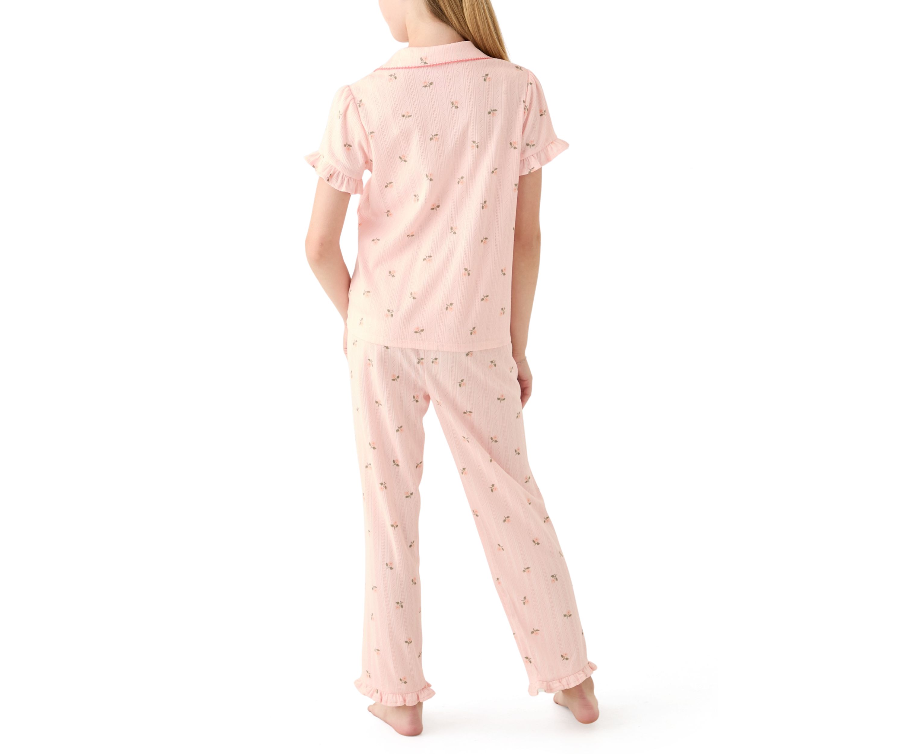 Girls 4-6x 3 Piece Pointelle Sleep Set
