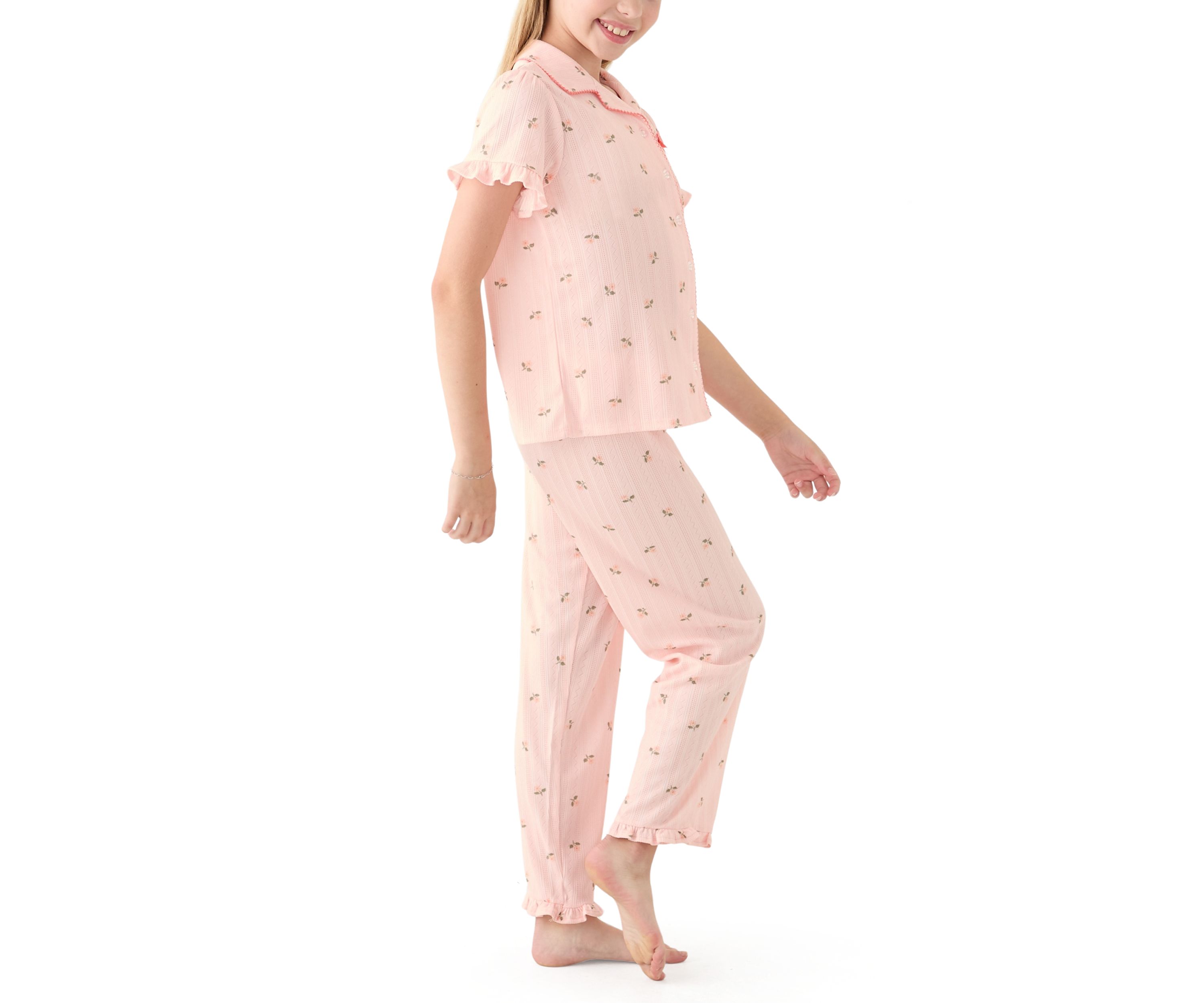 Girls 4-6x 3 Piece Pointelle Sleep Set