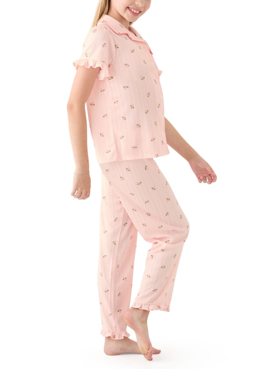Girls 4-6x 3 Piece Pointelle Sleep Set