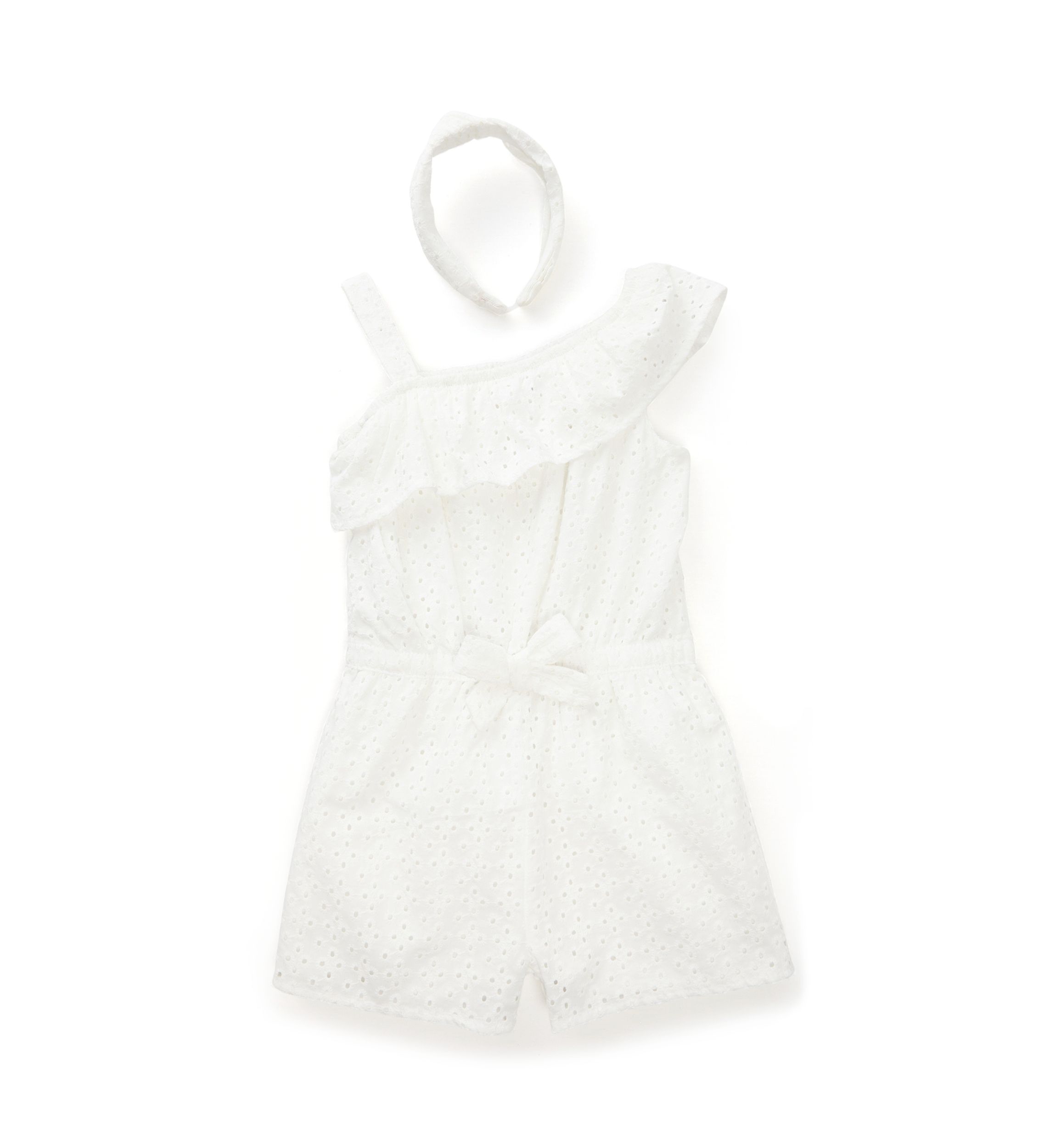 Girls 4-6x Romper and Headband Set
