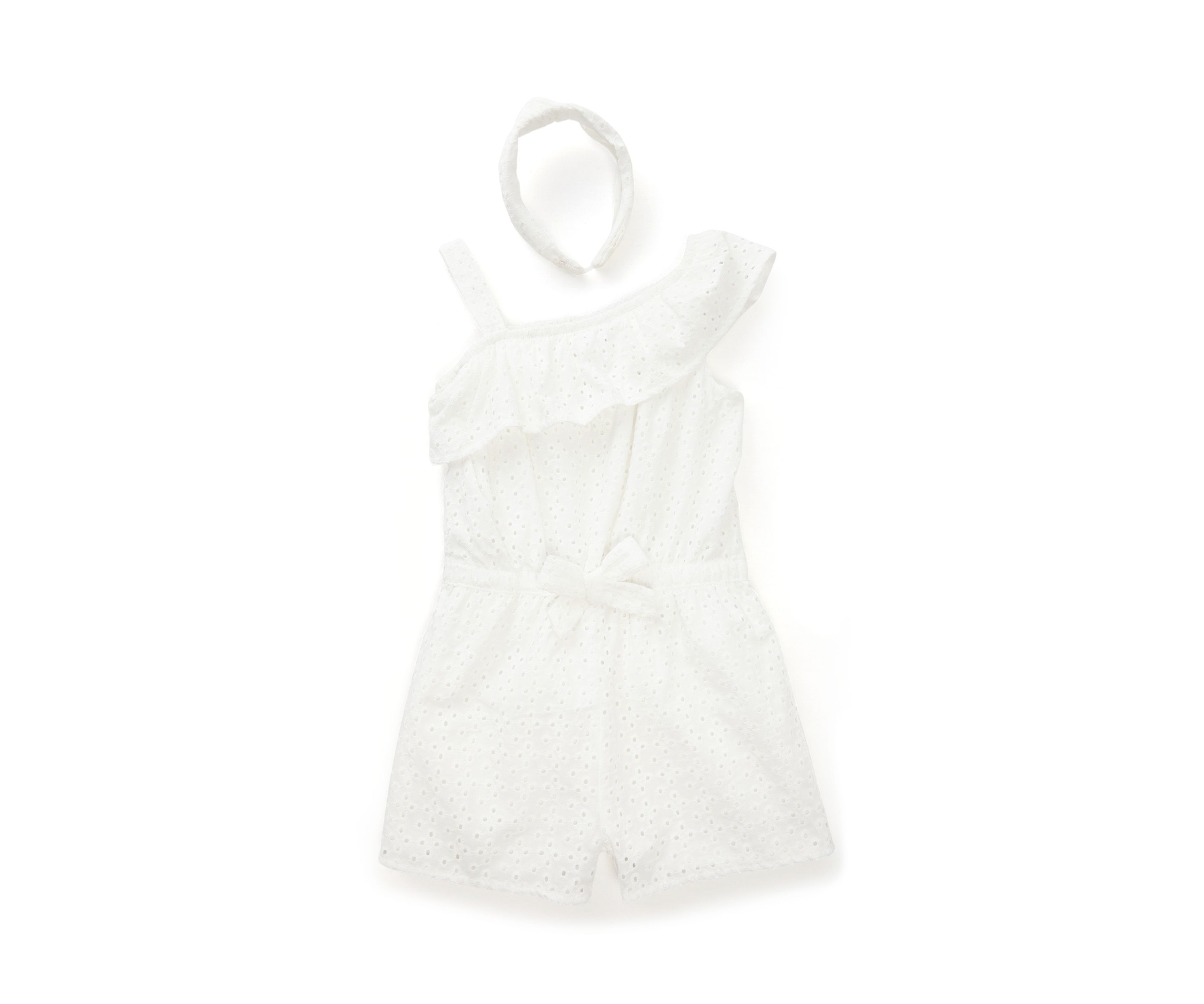 Girls 4-6x Romper and Headband Set