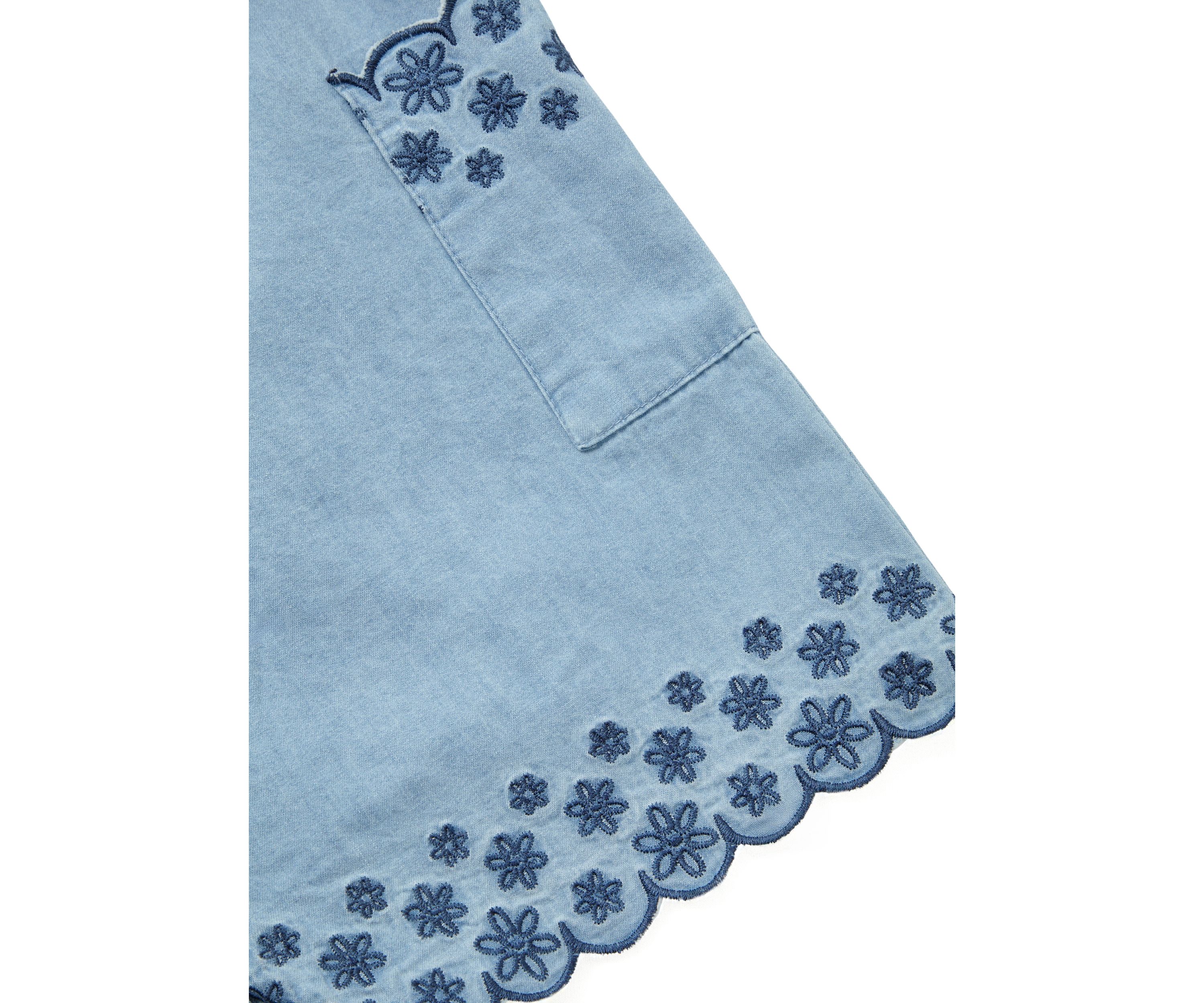 Girls 4-6x Chambray Romper