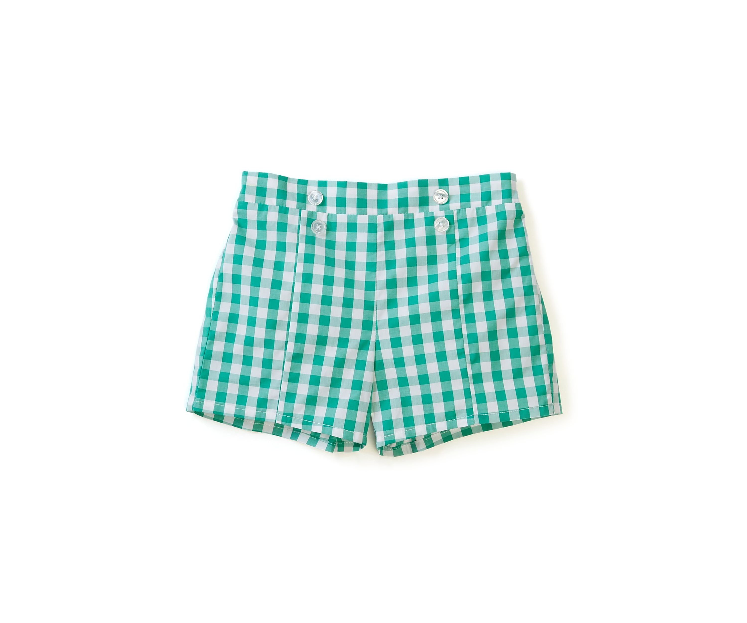 Girls 4-6x Eyelet Top and Gingham Skort Set