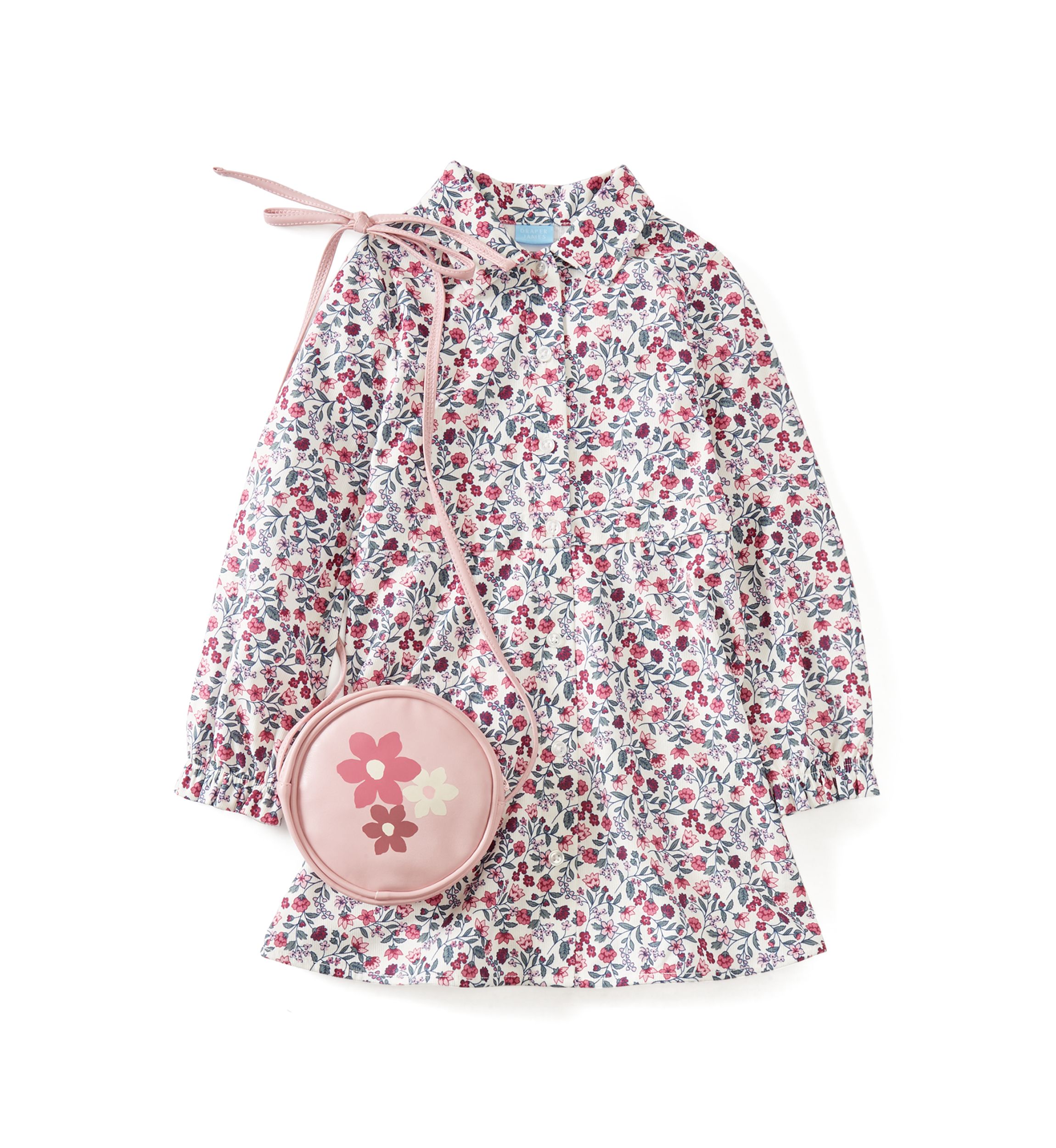 Girls 4-6x Corduroy Dress & Bag Set