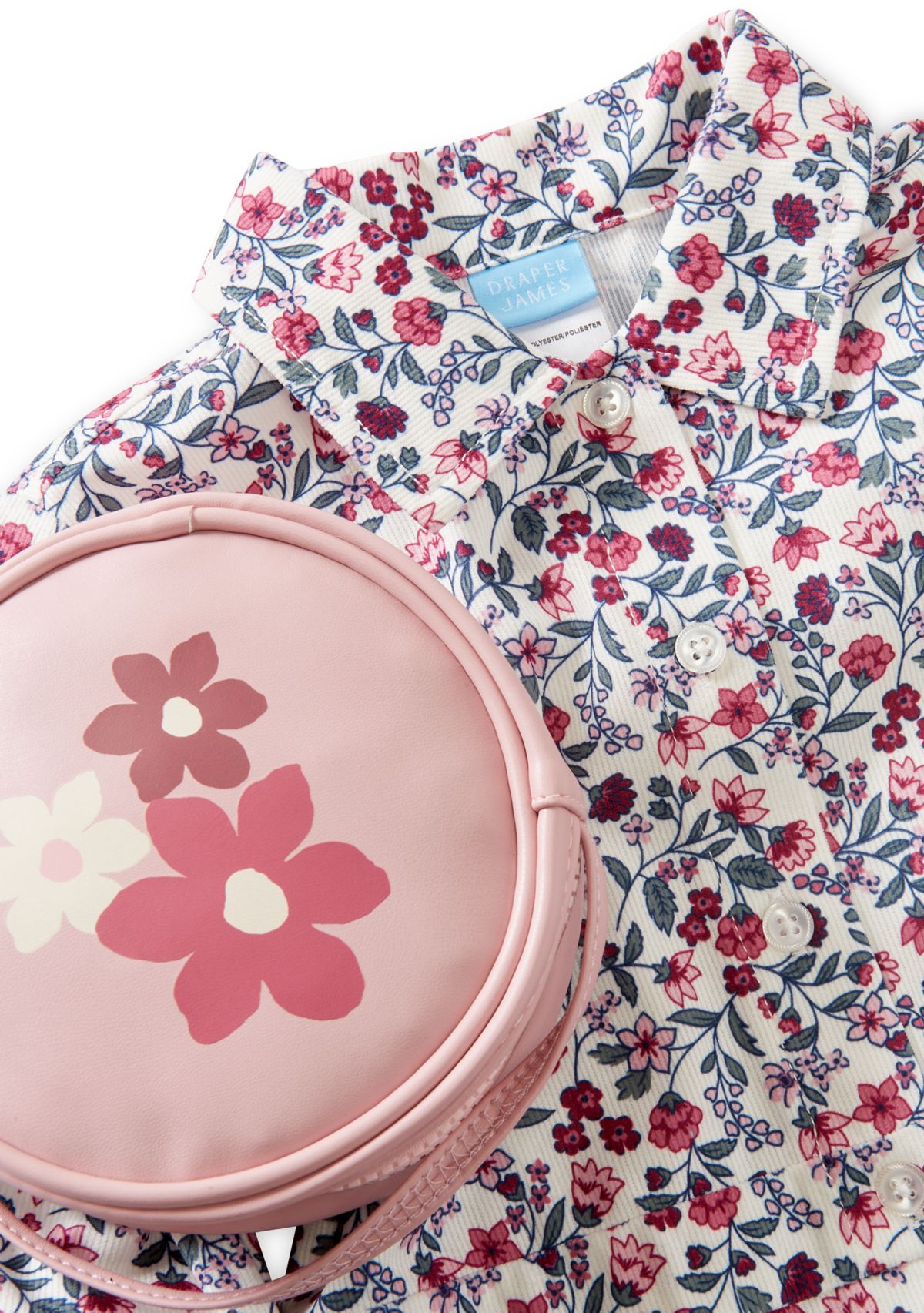 Girls 4-6x Corduroy Dress & Bag Set