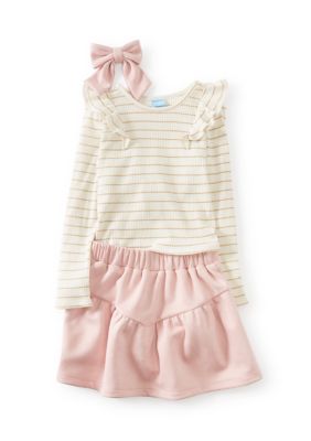 Draper James Girls 4-6x 3-Piece Set, Mauve, 5