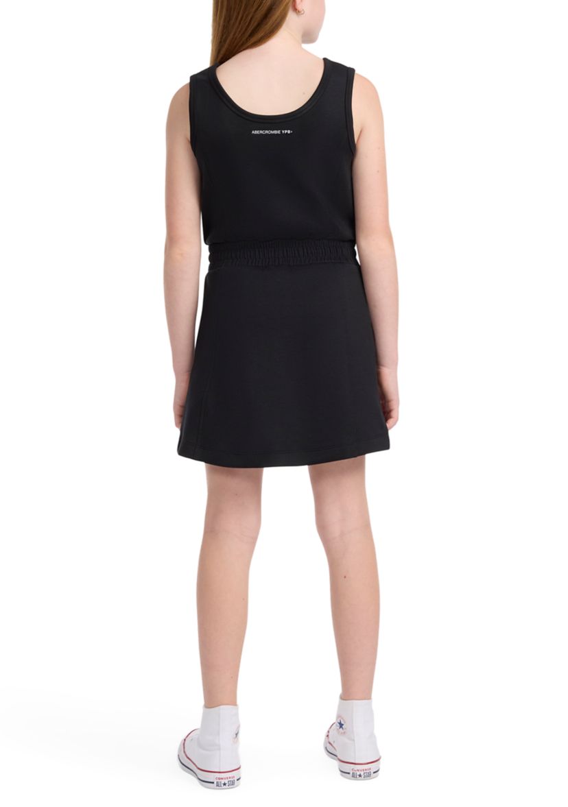 abercrombie little black dress Flirty Babe Polka Dot Mesh Ruffle Mini Dress